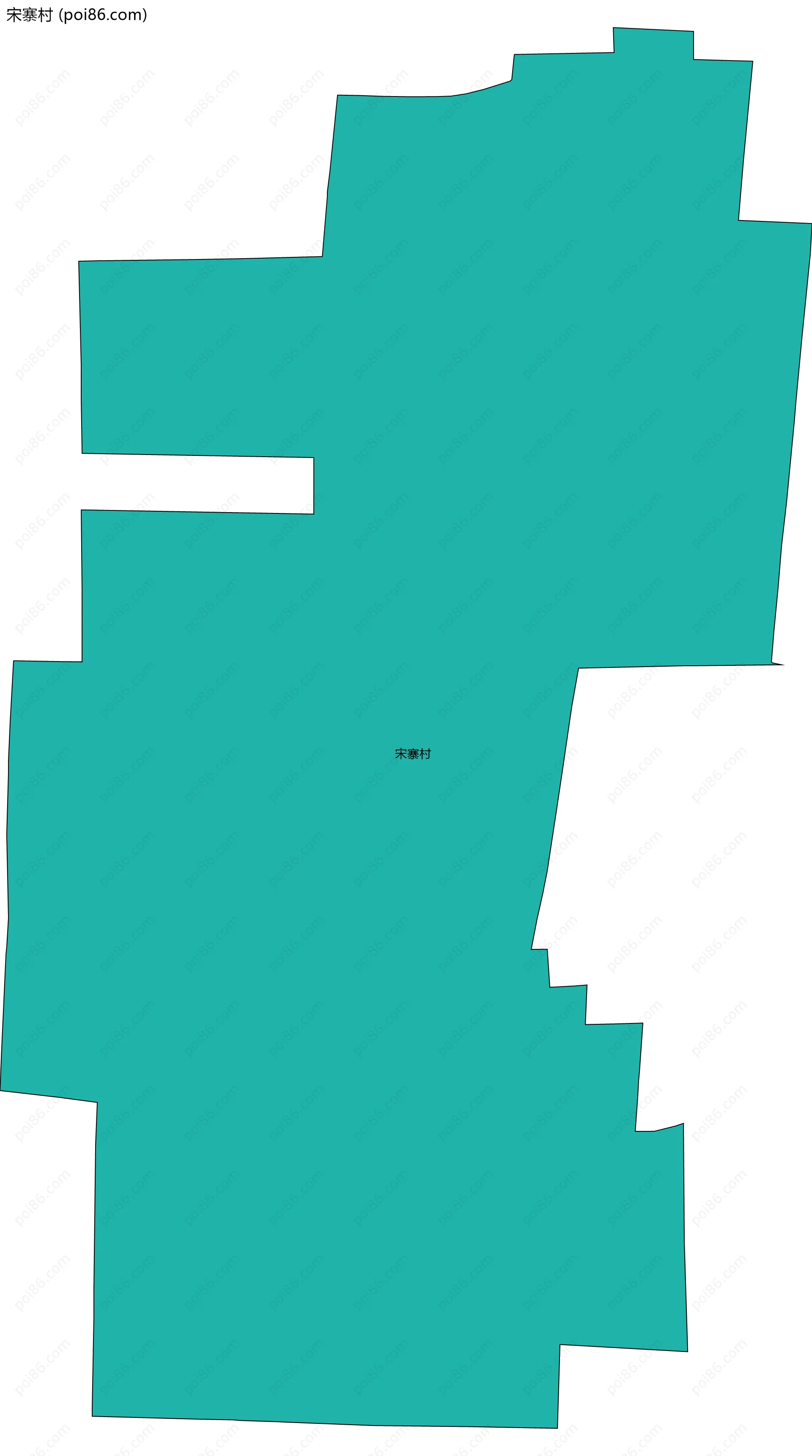 宋寨村边界地图