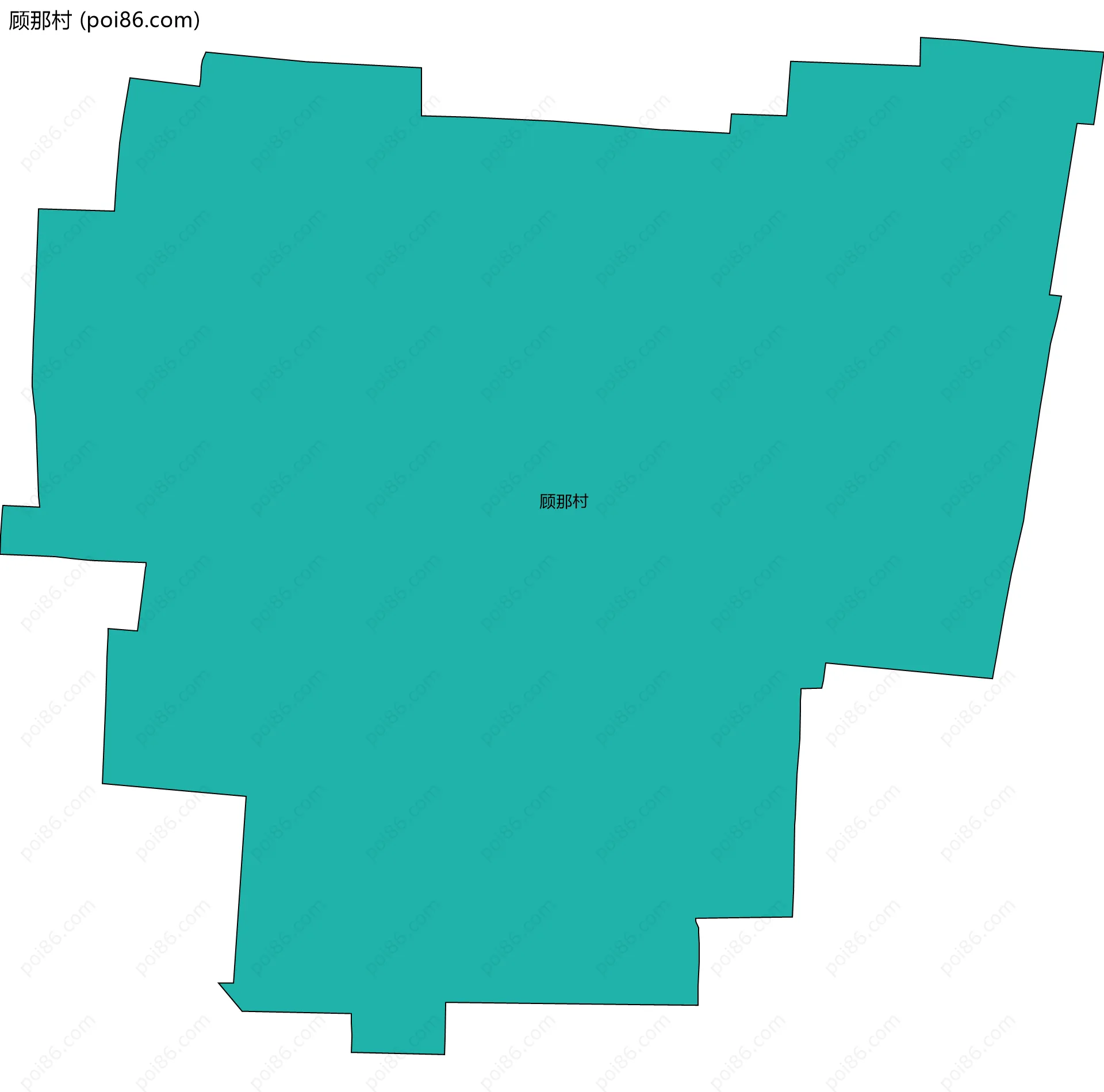 顾那村边界地图