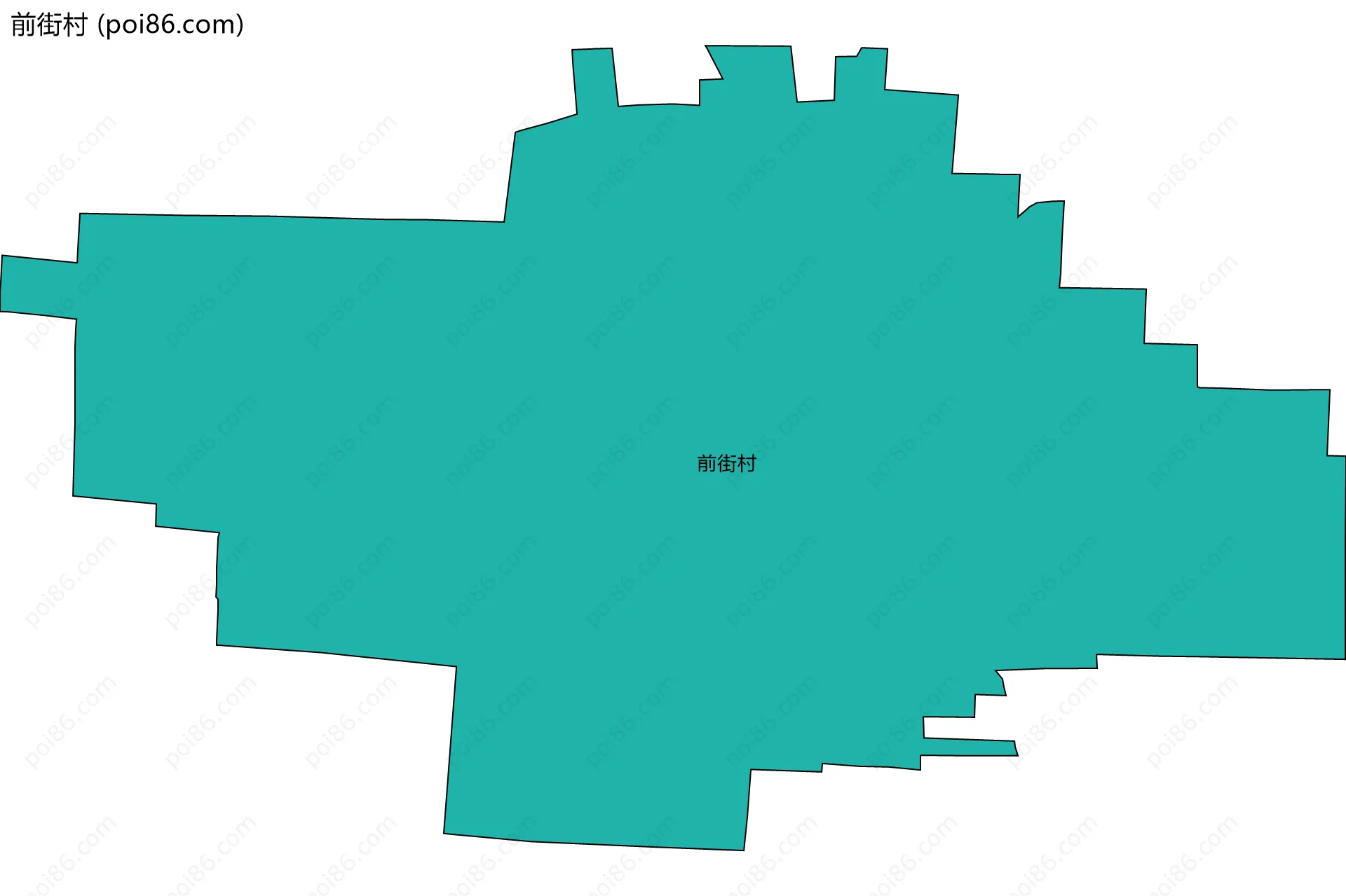 前街村边界地图