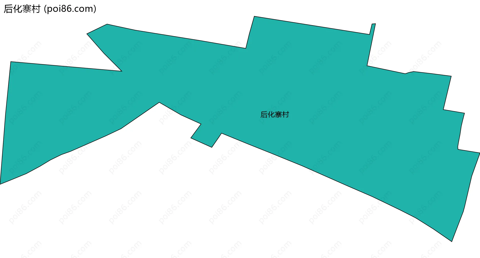 后化寨村边界地图