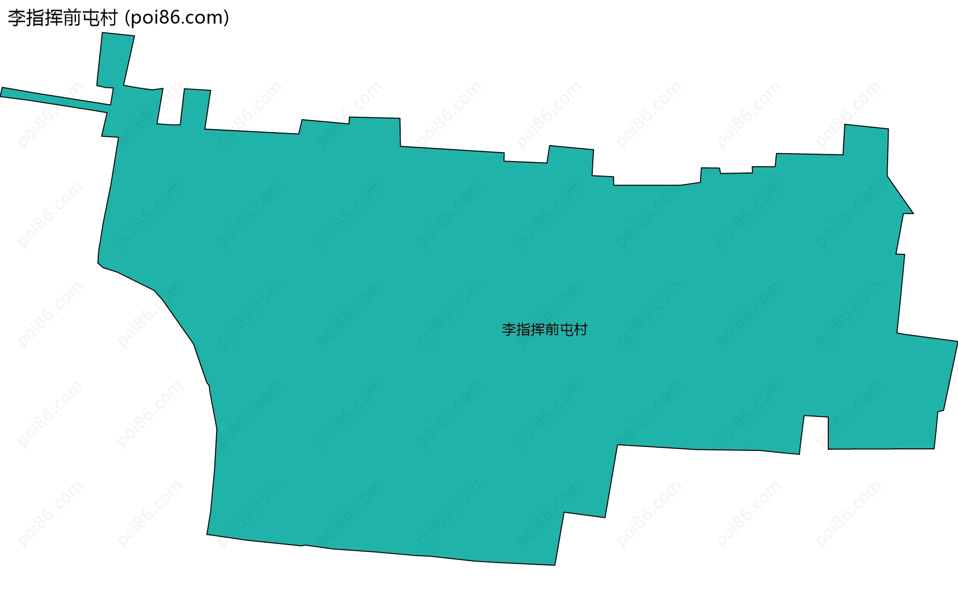 李指挥前屯村边界地图