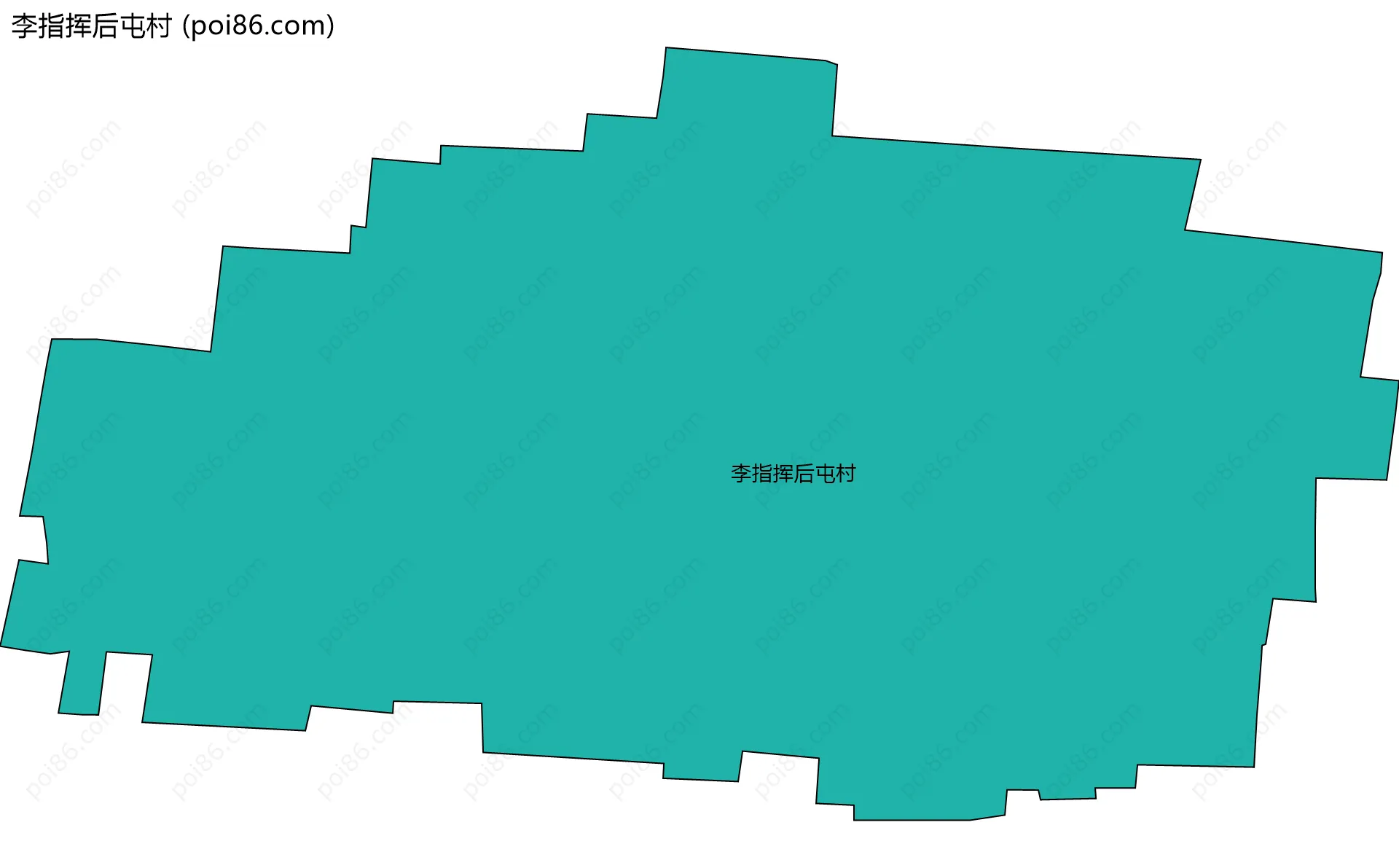 李指挥后屯村边界地图