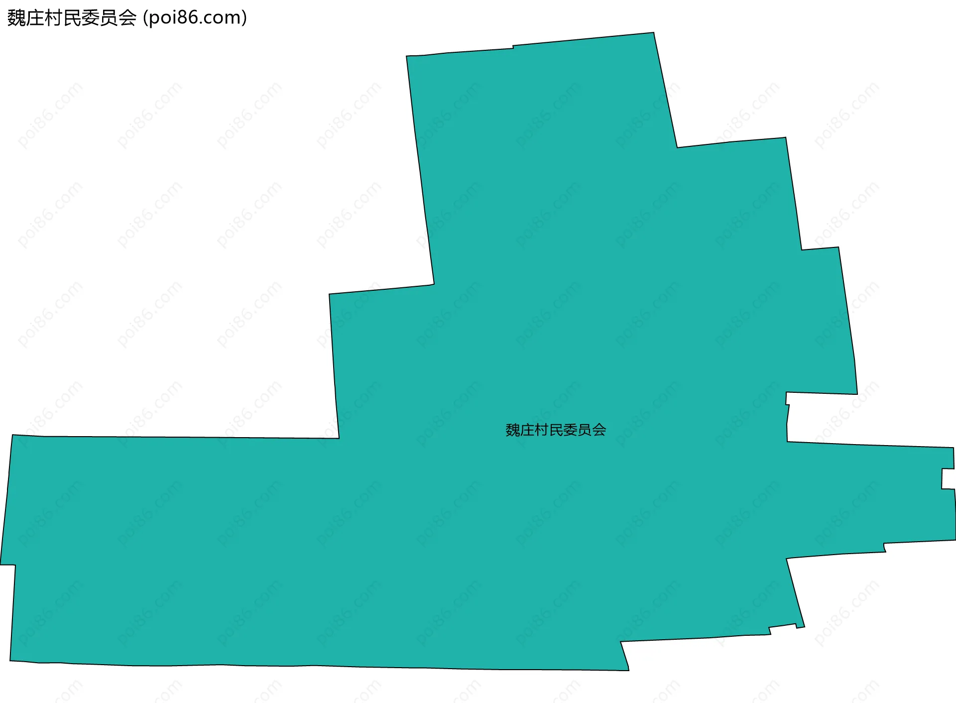 魏庄村民委员会边界地图