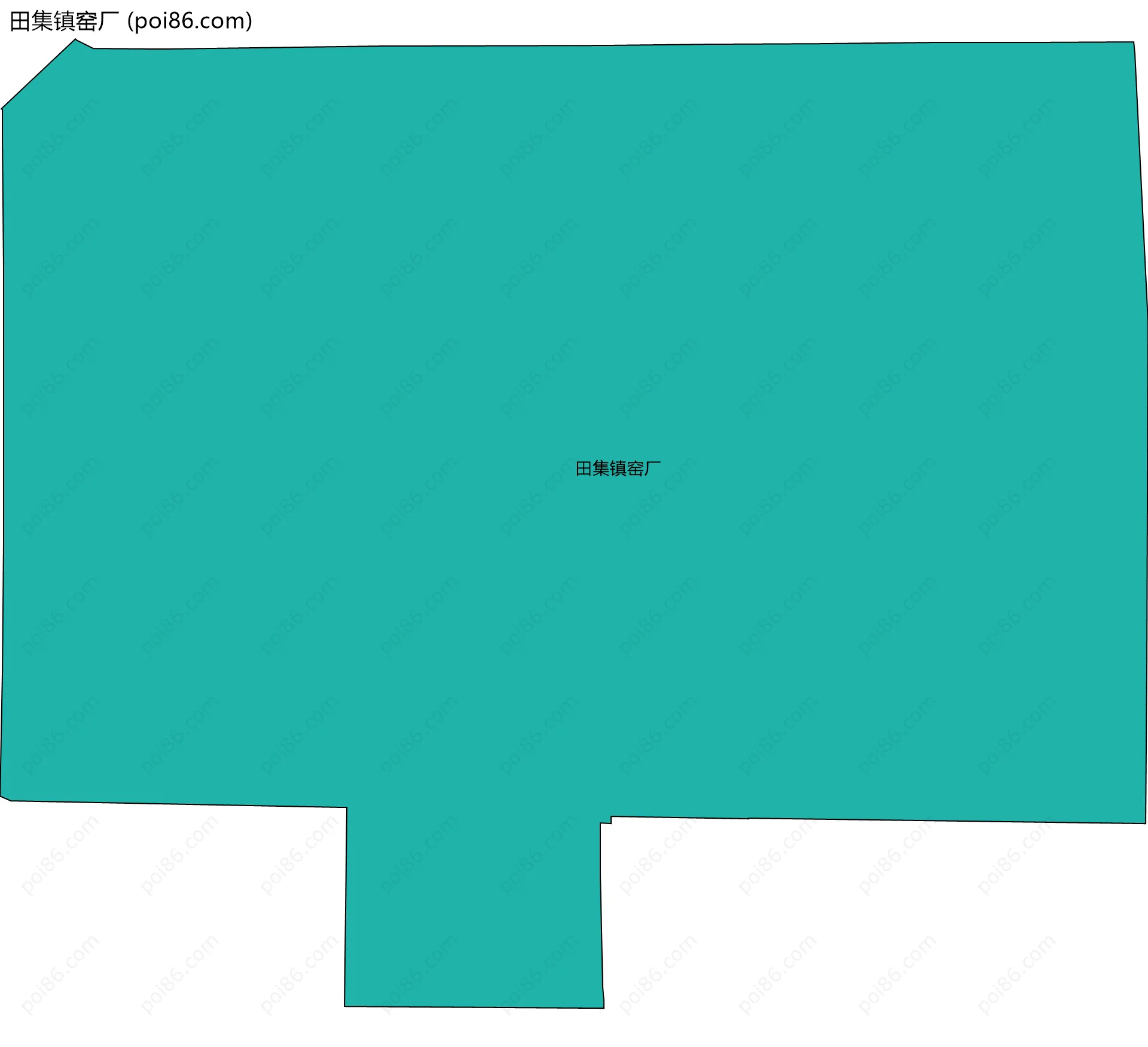 田集镇窑厂边界地图