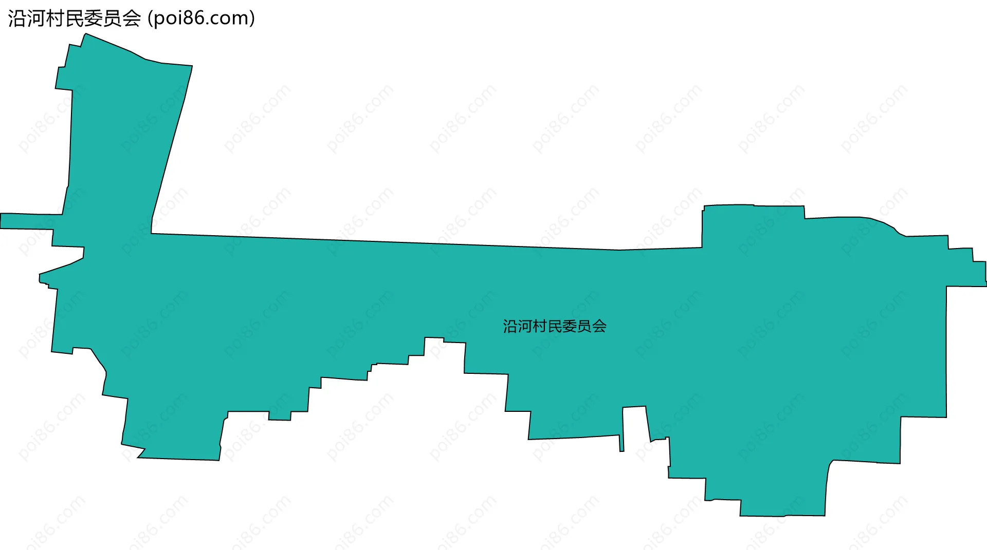 沿河村民委员会边界地图