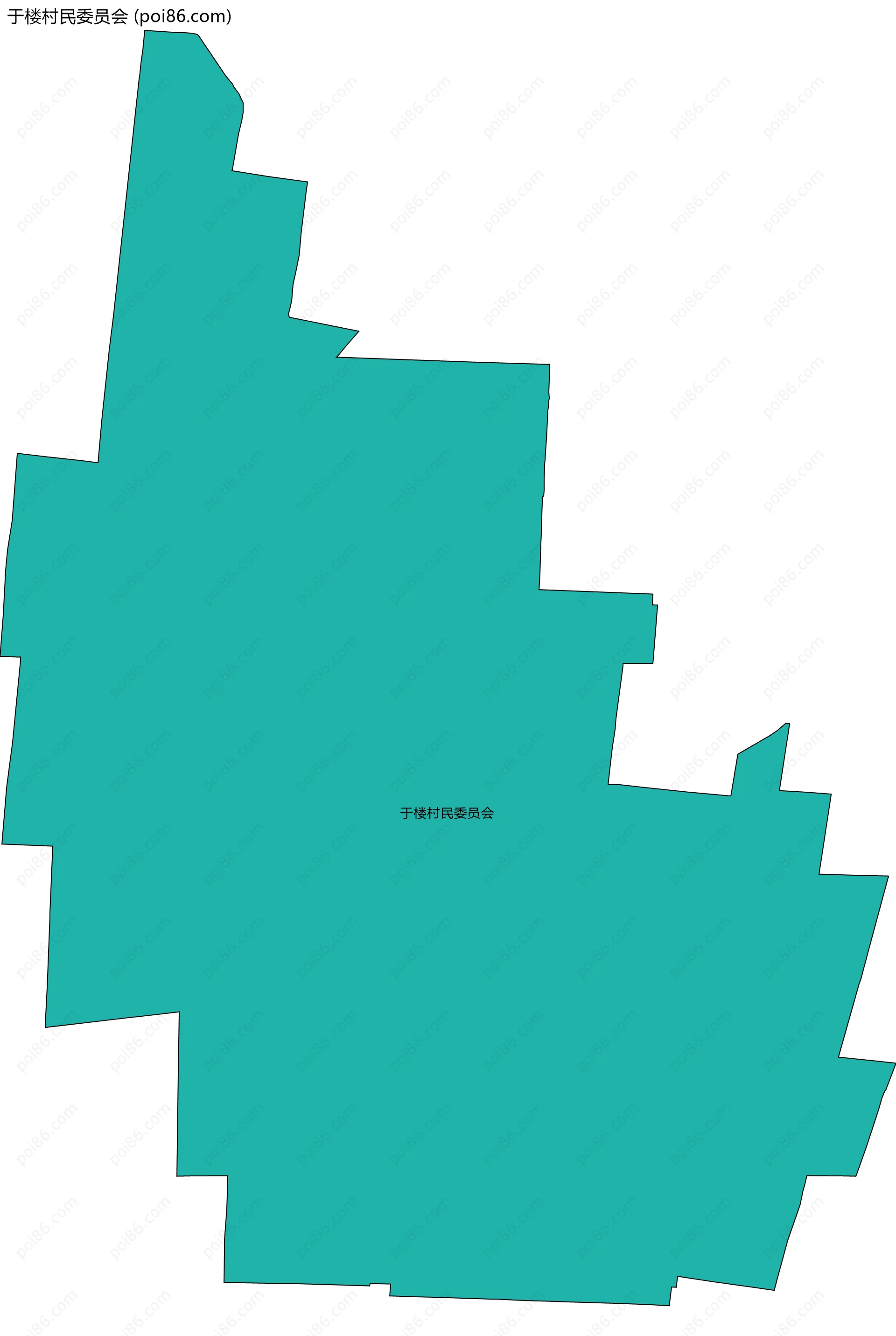 于楼村民委员会边界地图