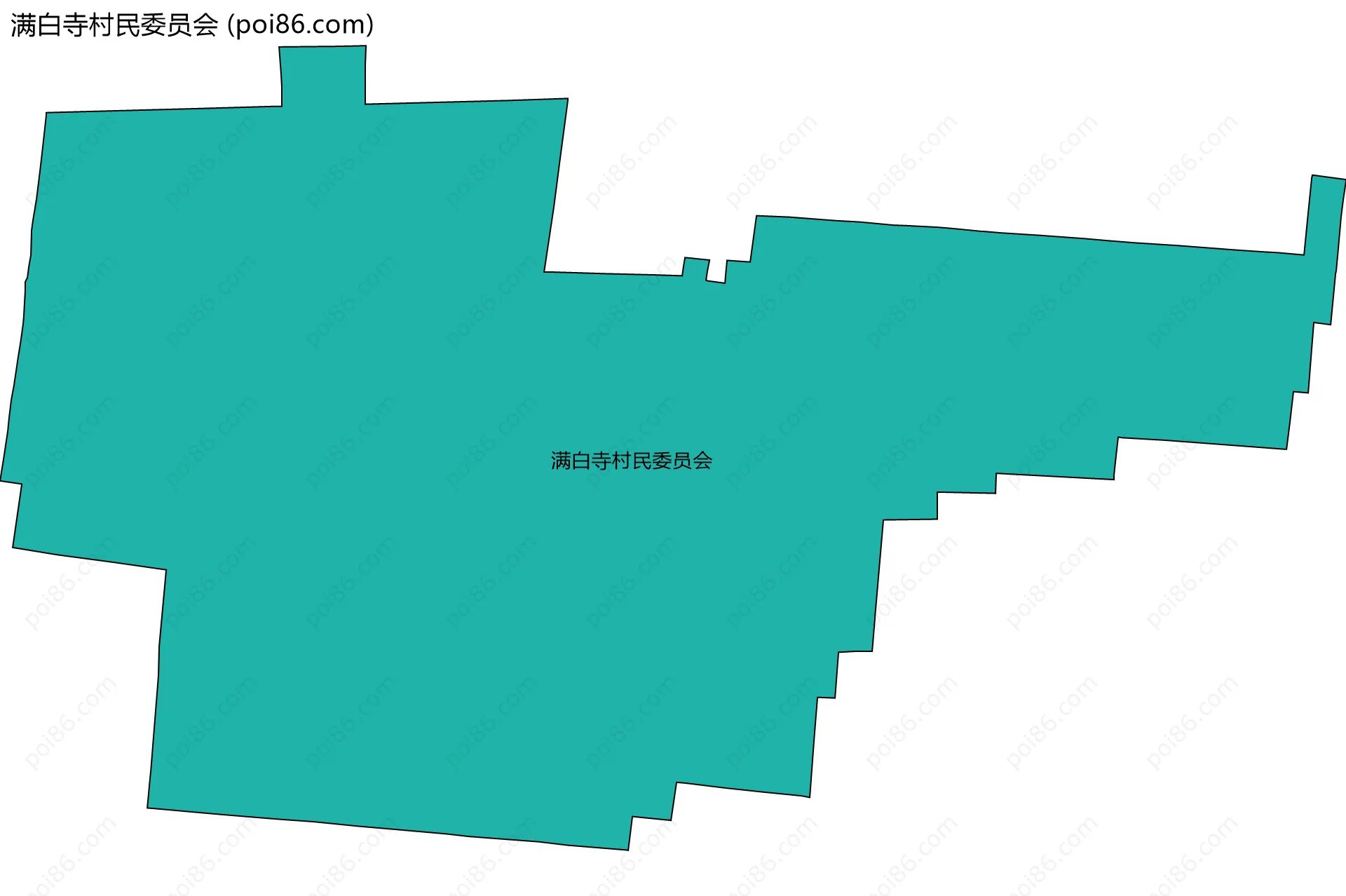 满白寺村民委员会边界地图