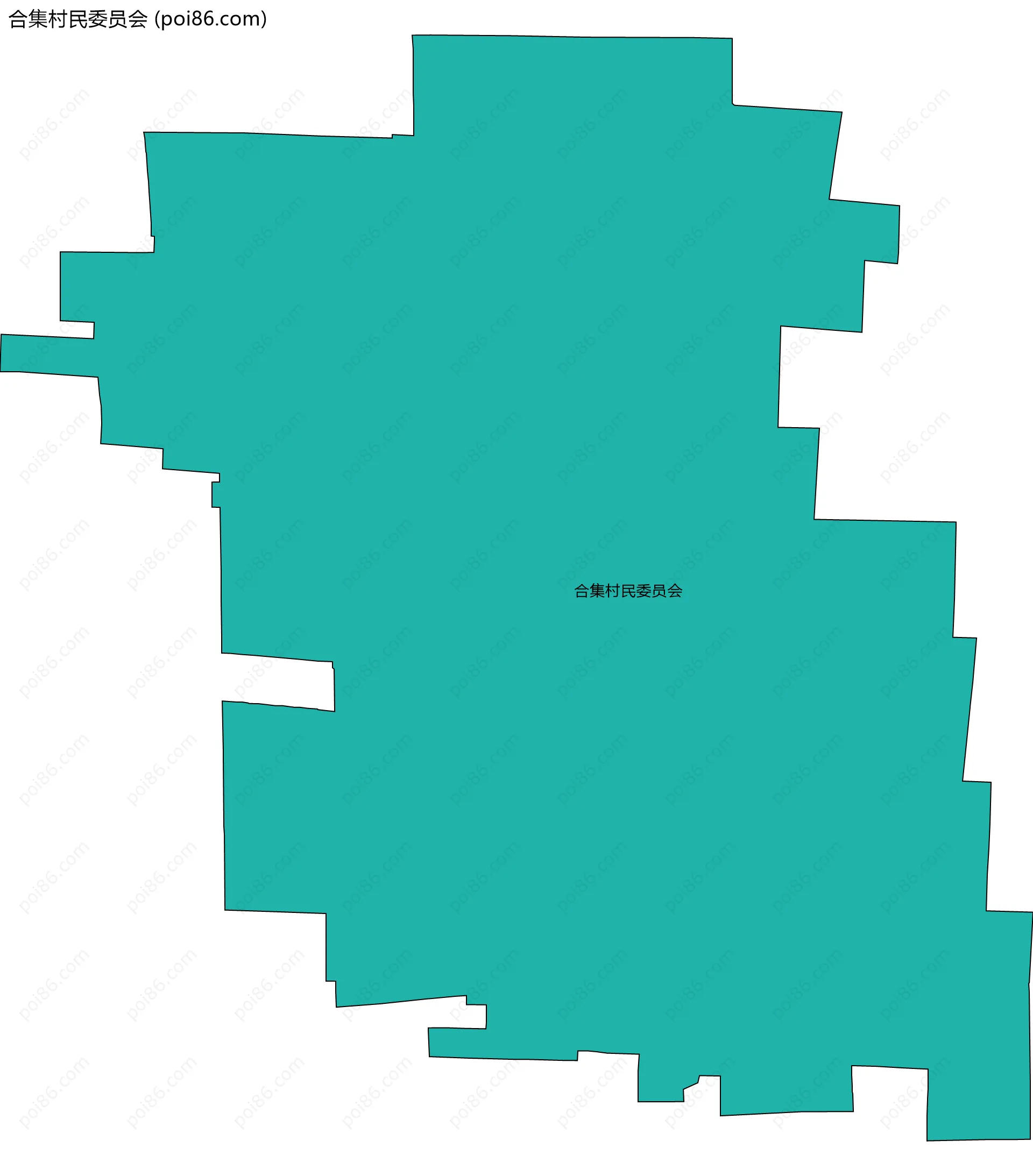 合集村民委员会边界地图