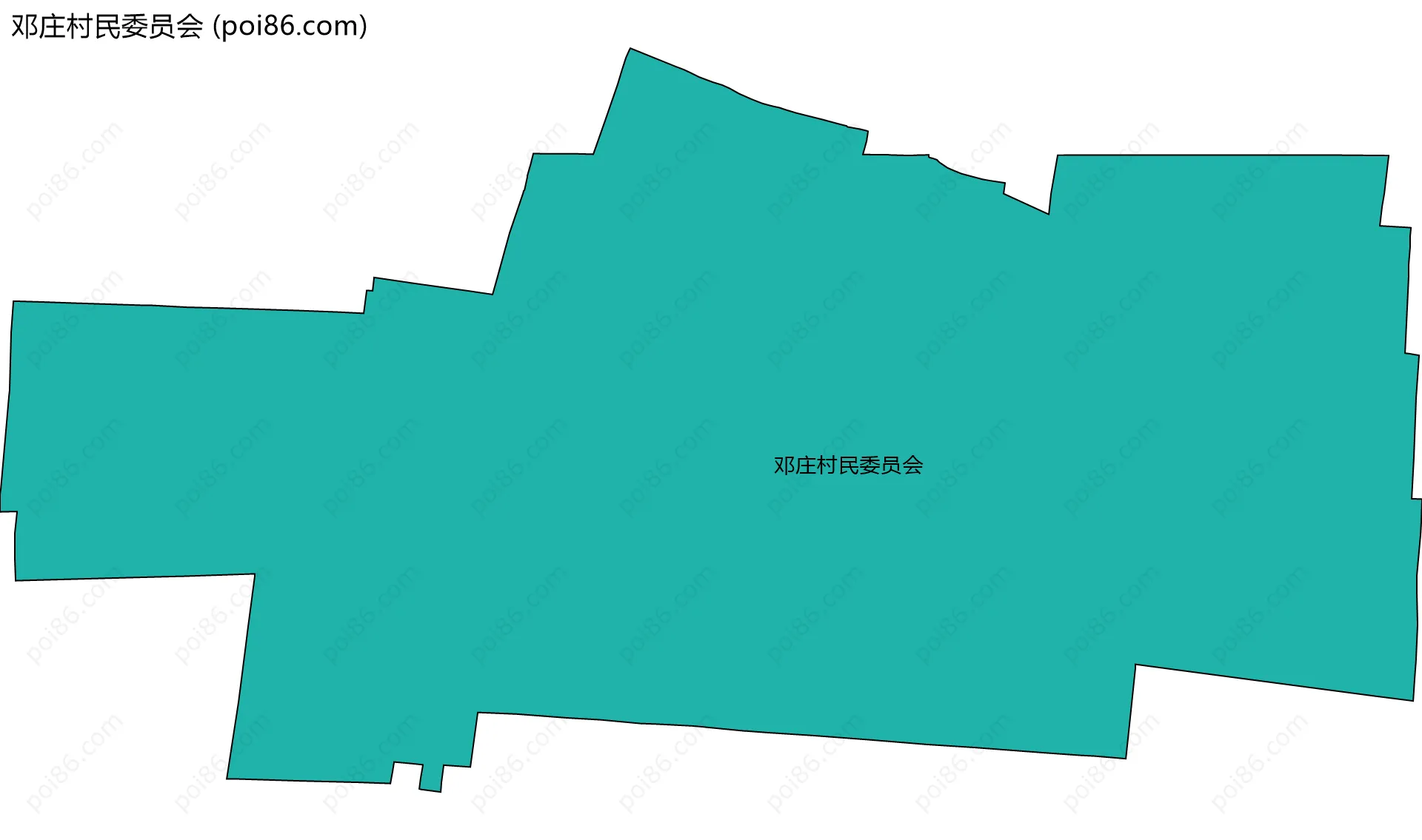 邓庄村民委员会边界地图