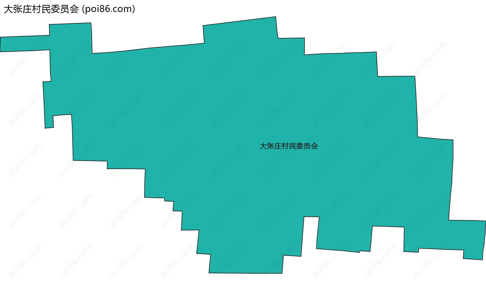 大张庄村民委员会边界地图