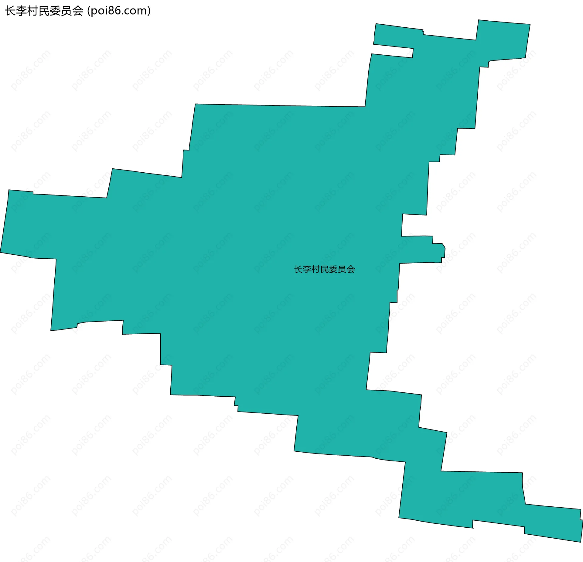 长李村民委员会边界地图