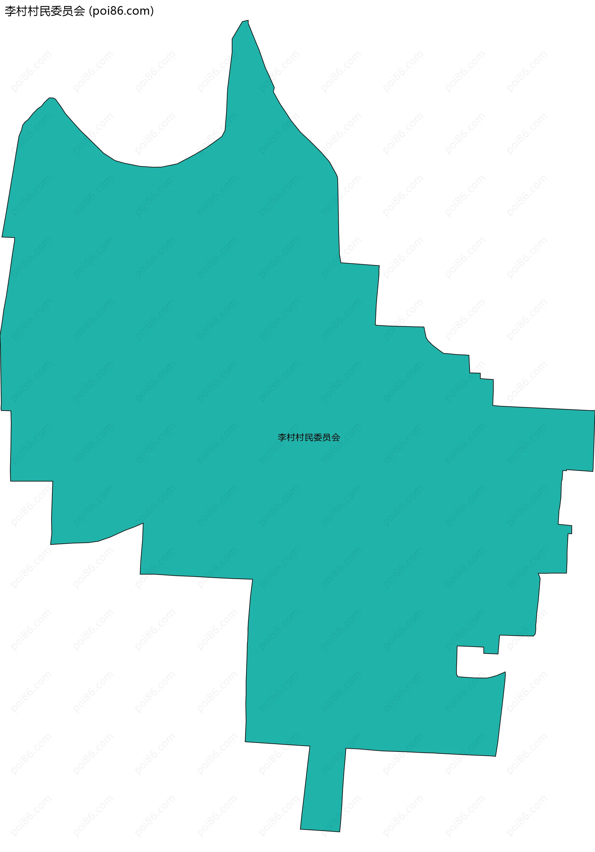 李村村民委员会边界地图