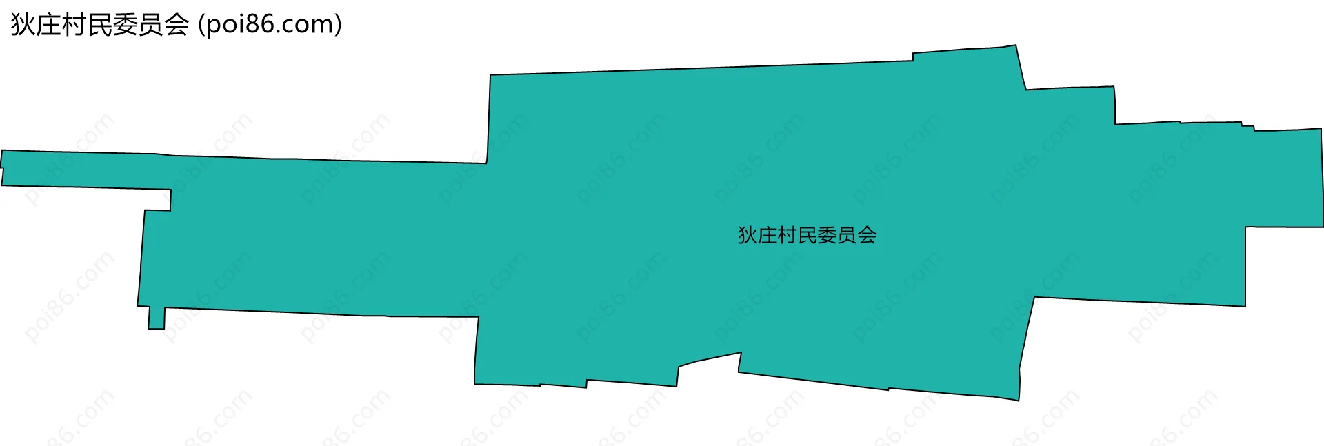 狄庄村民委员会边界地图