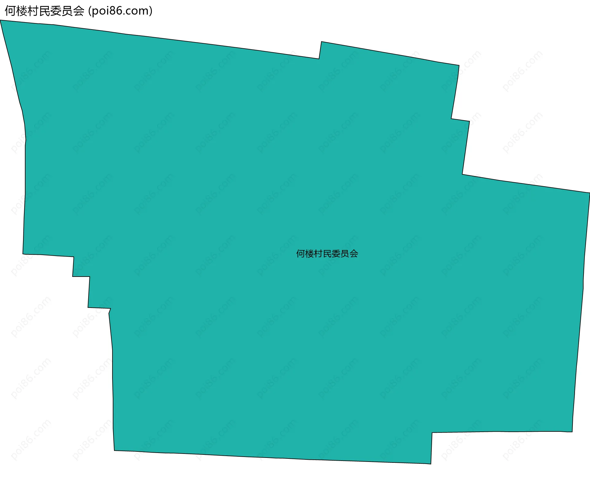 何楼村民委员会边界地图