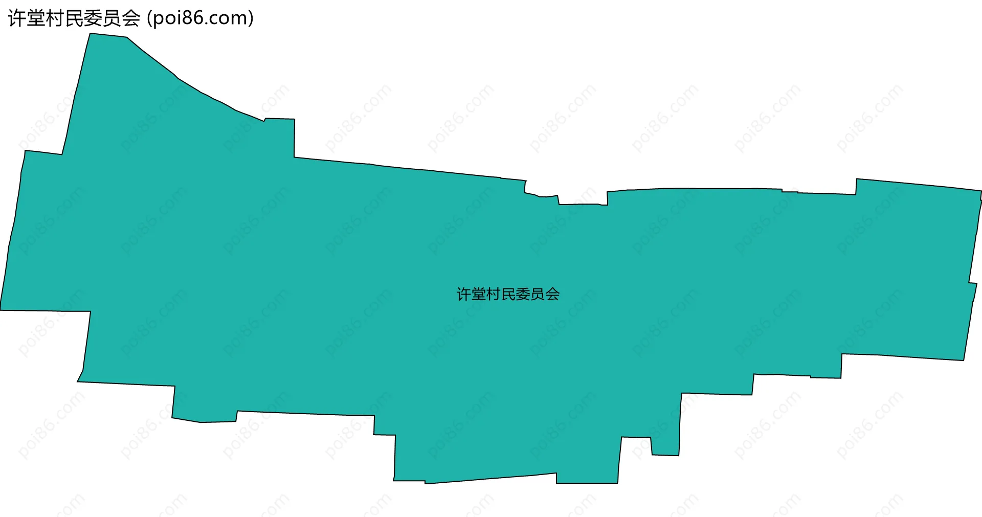 许堂村民委员会边界地图