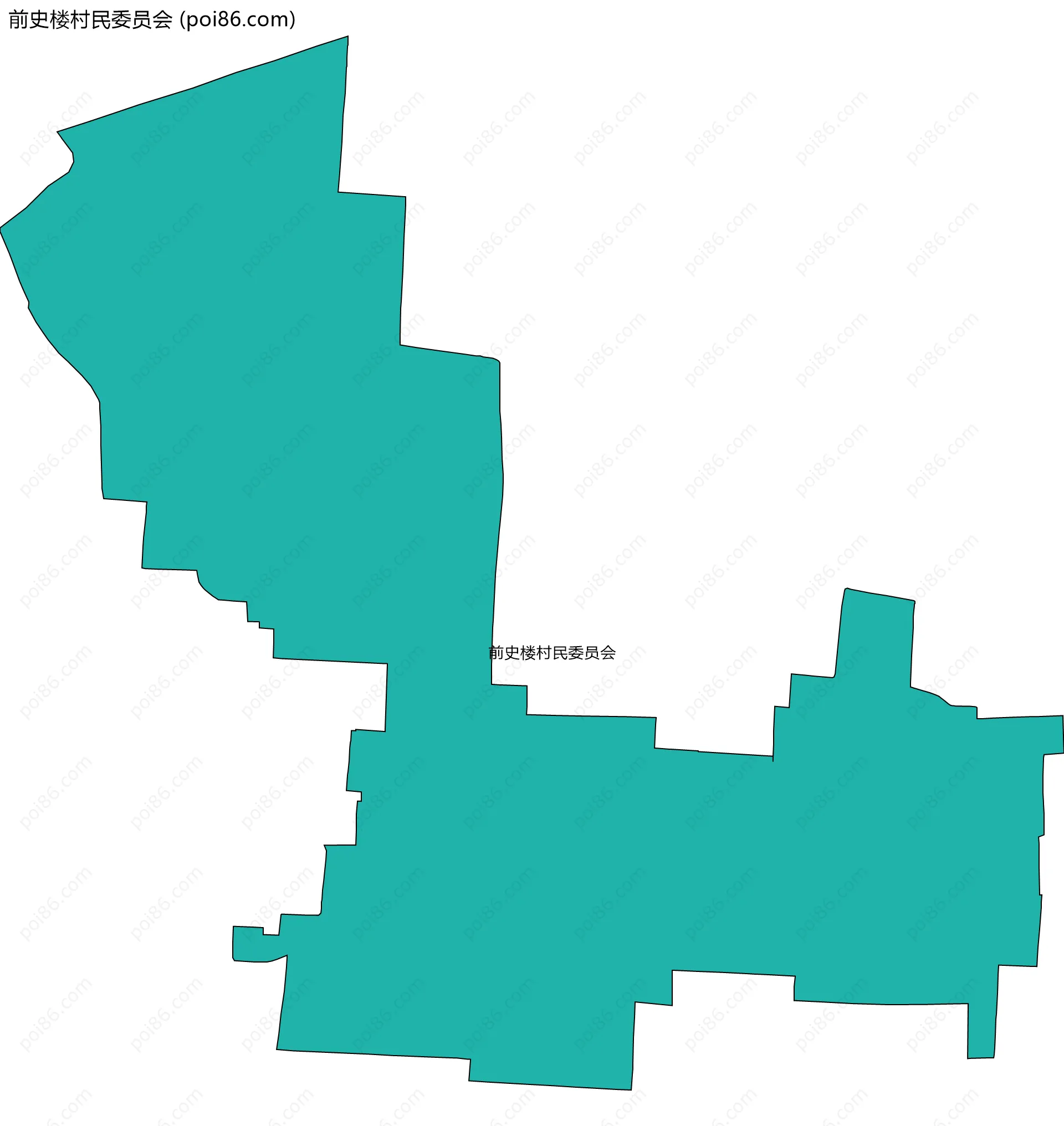 前史楼村民委员会边界地图