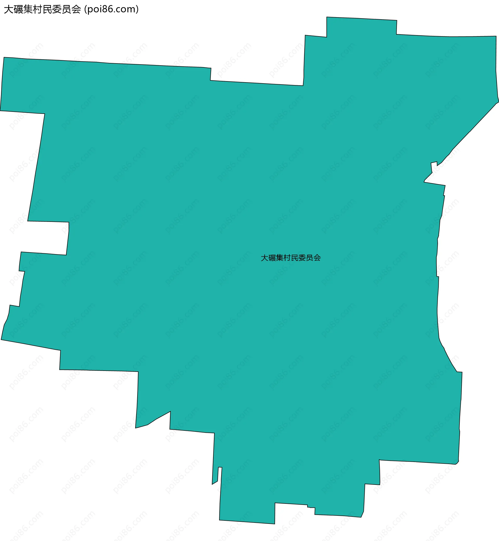 大碾集村民委员会边界地图