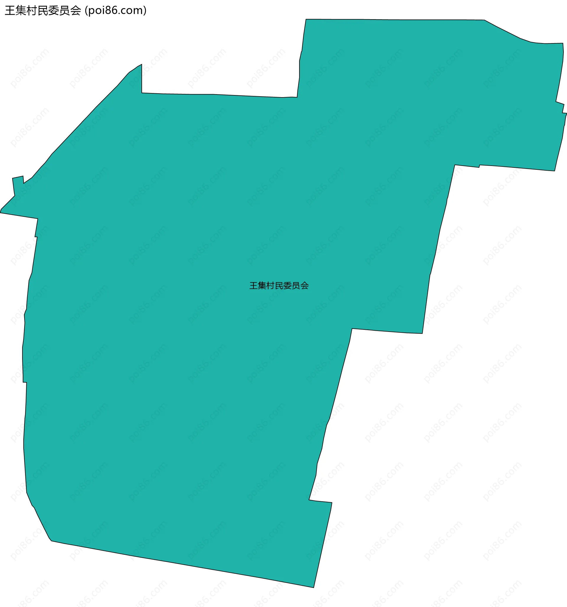 王集村民委员会边界地图