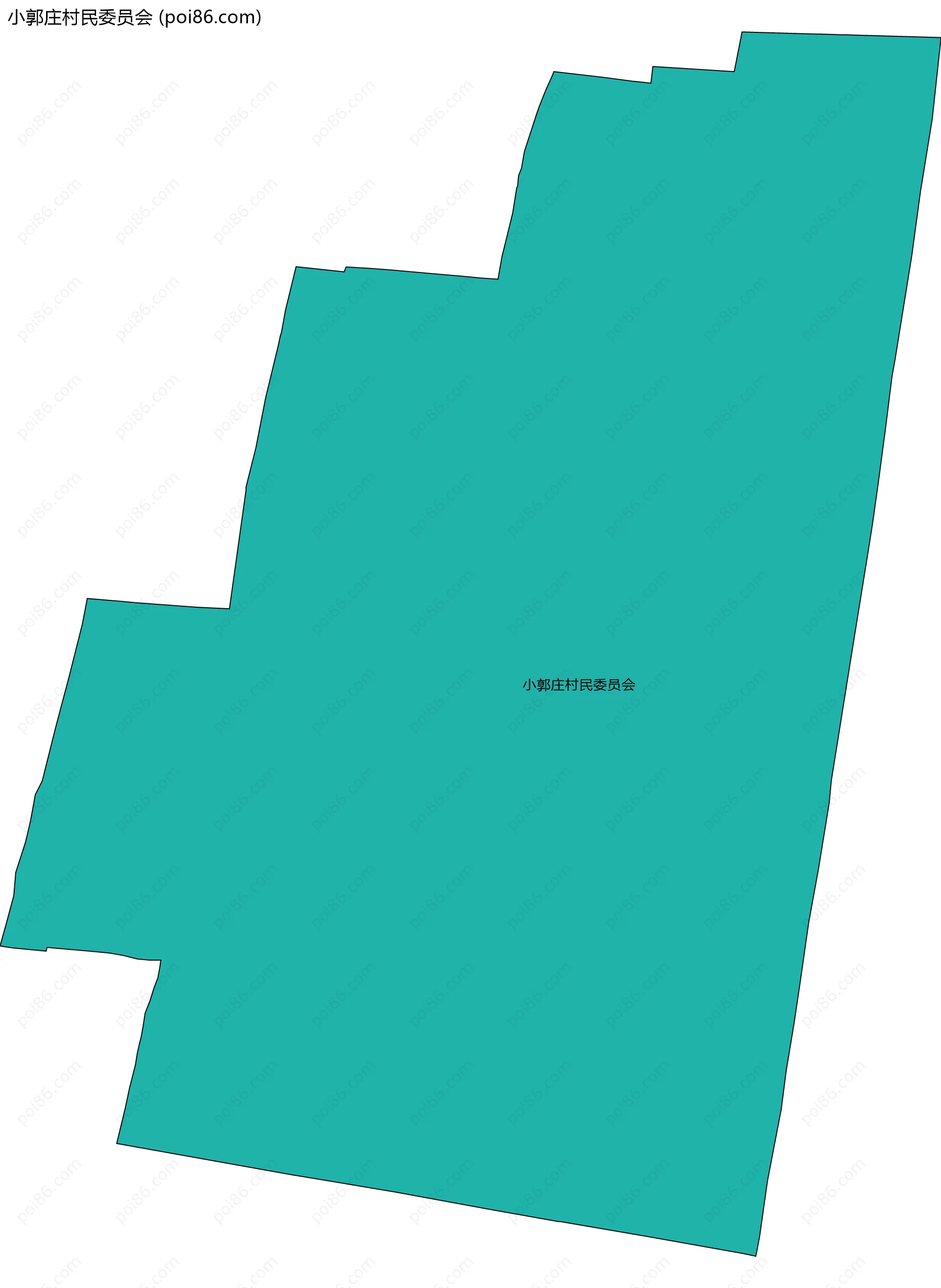小郭庄村民委员会边界地图