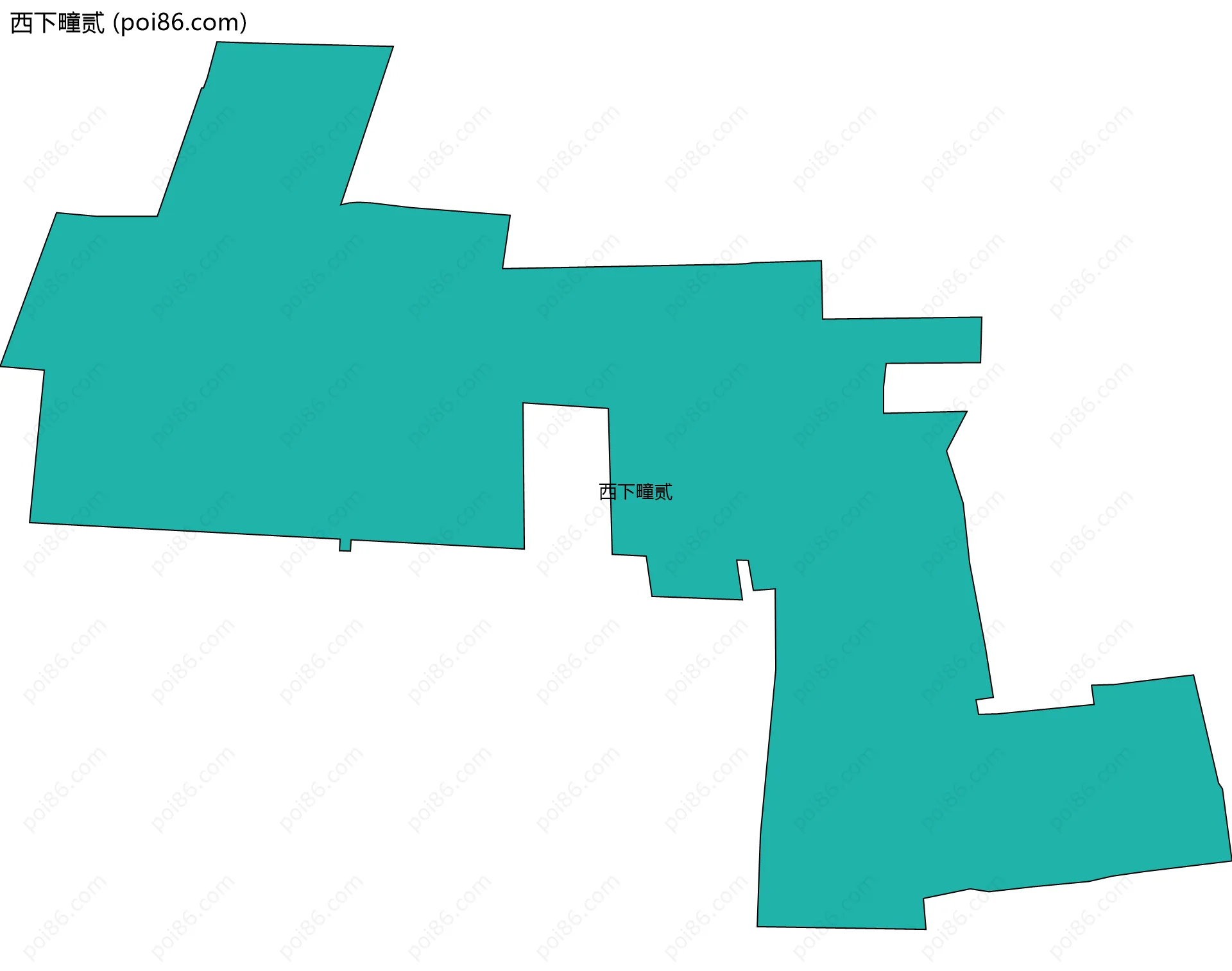 西下疃贰边界地图