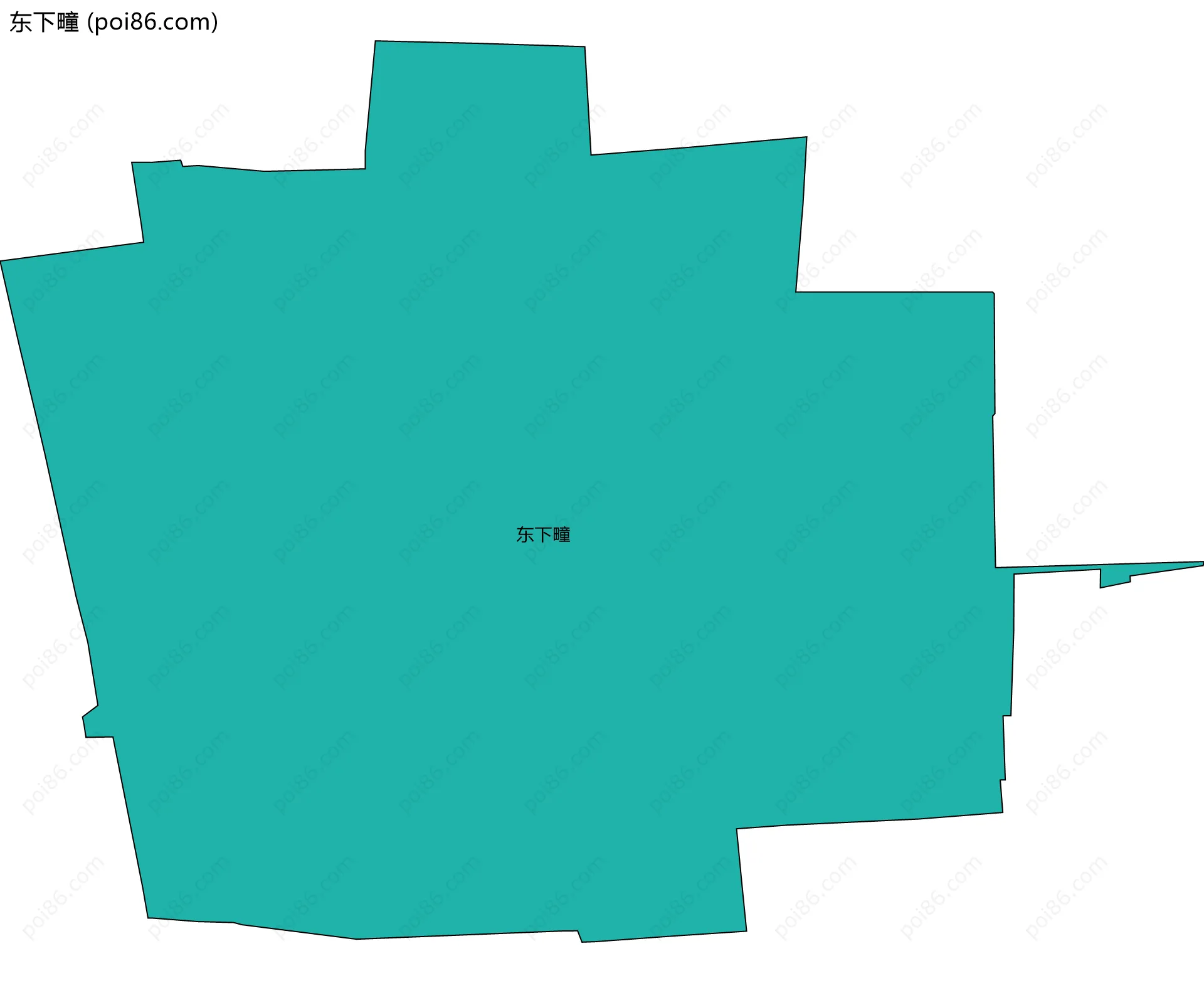 东下疃边界地图