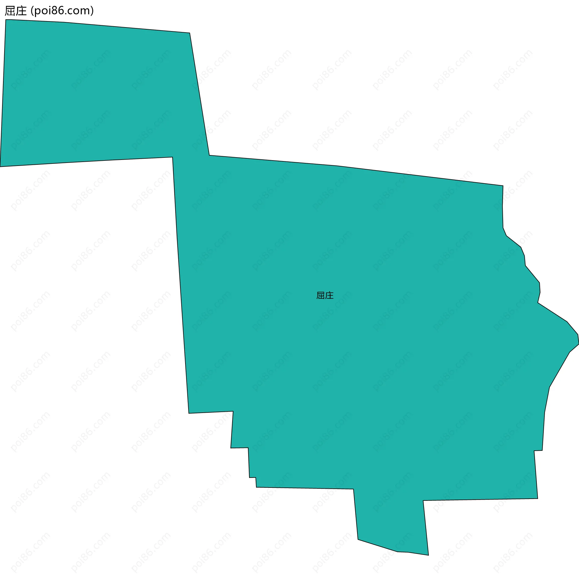 屈庄边界地图