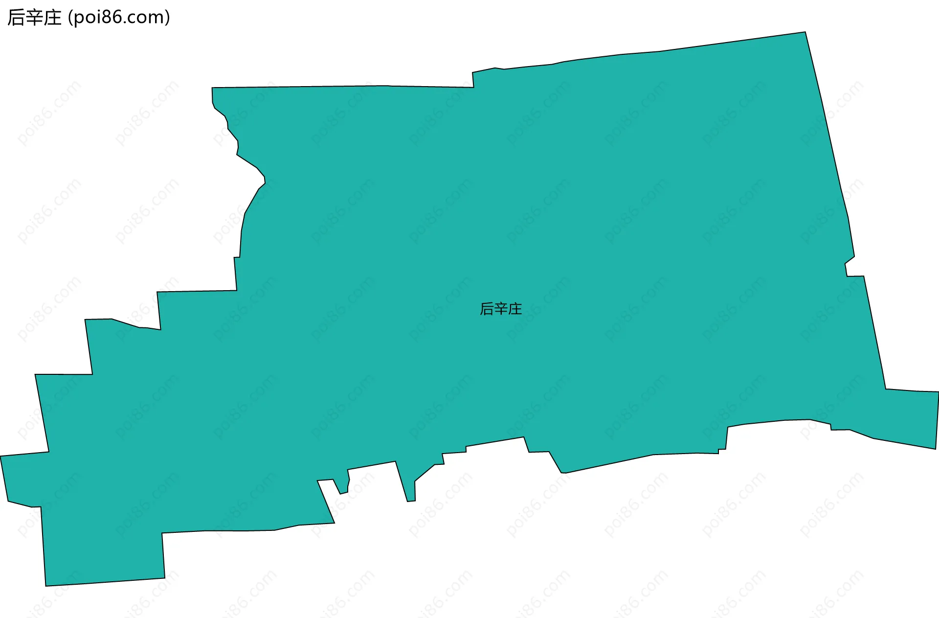 后辛庄边界地图