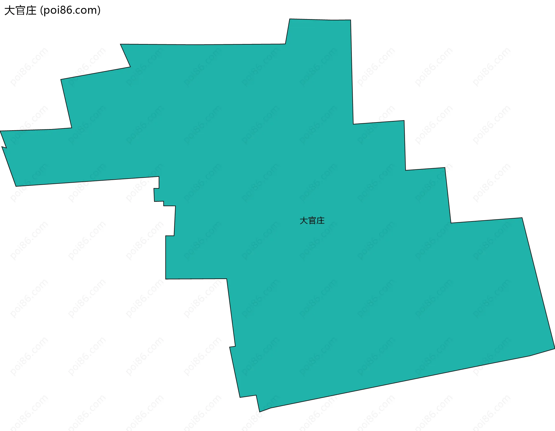 大官庄边界地图