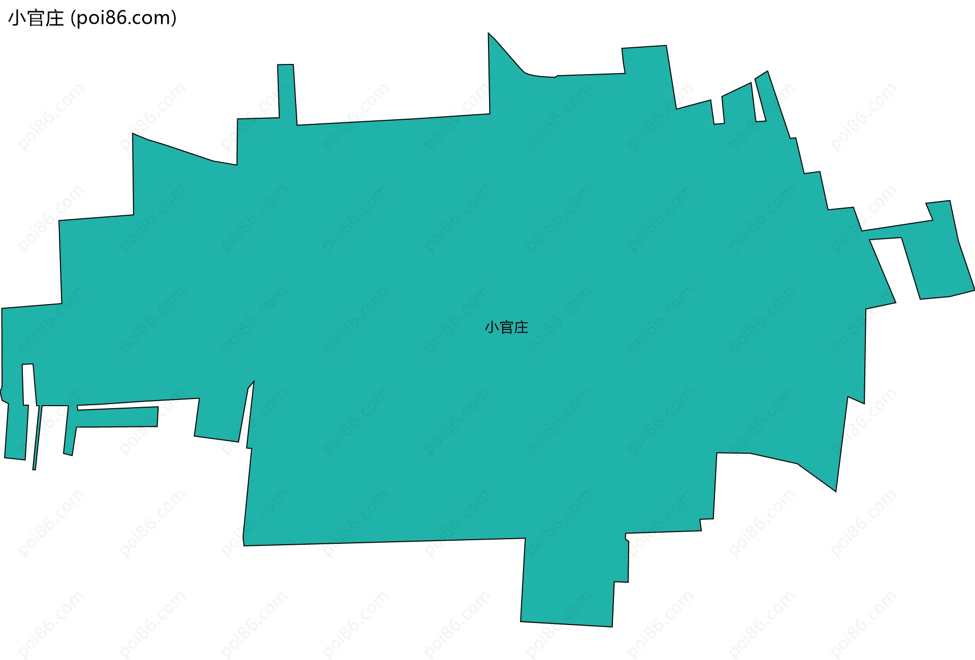 小官庄边界地图