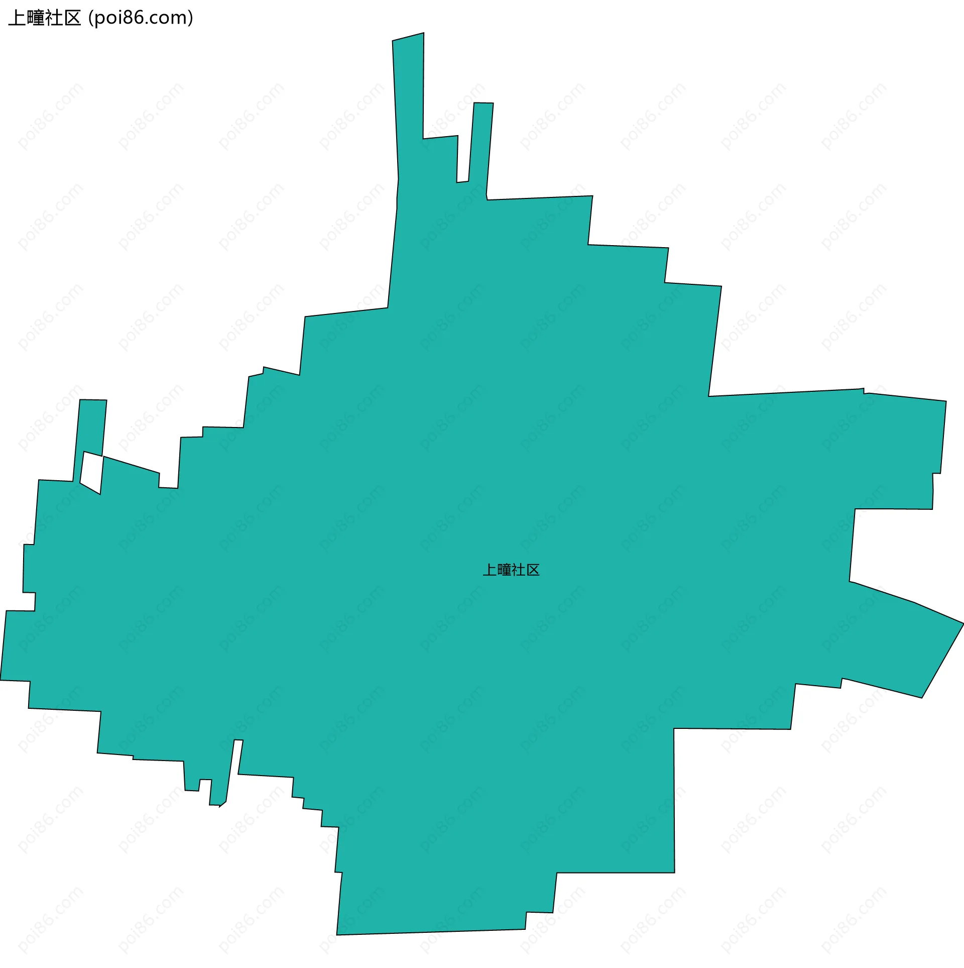 上疃社区边界地图