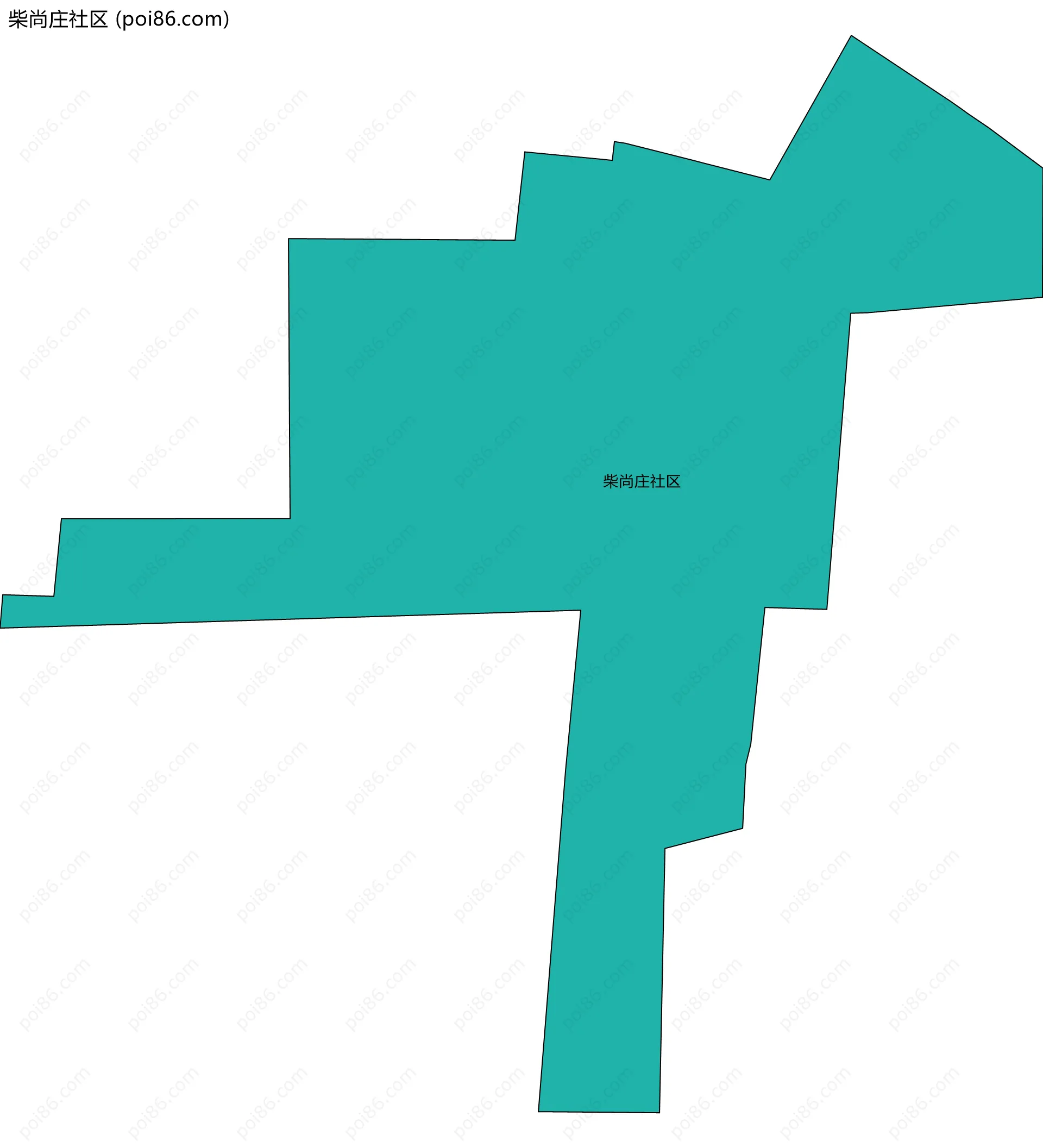 柴尚庄社区边界地图