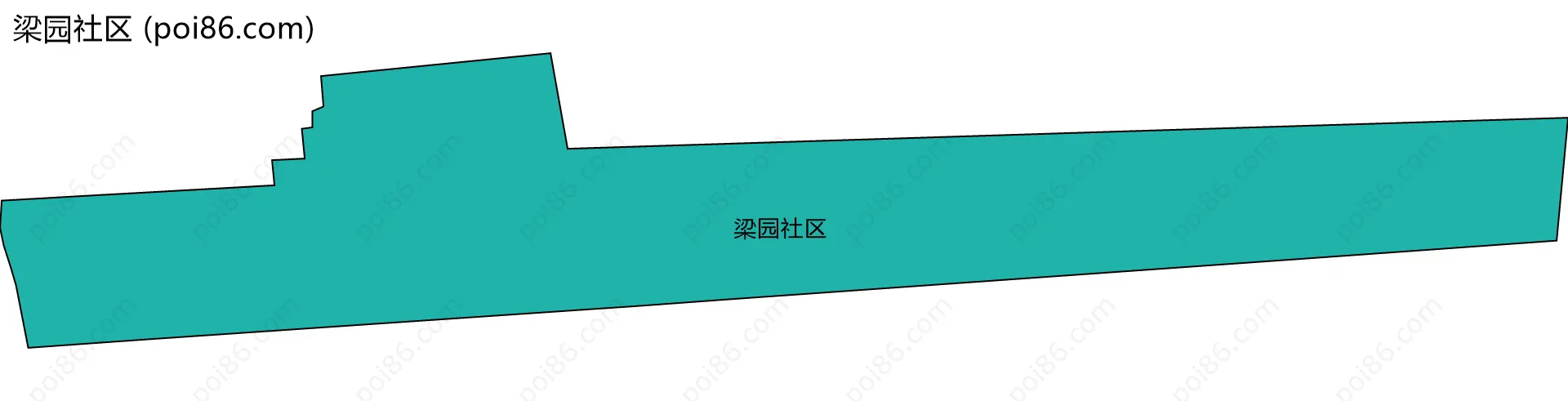 梁园社区边界地图