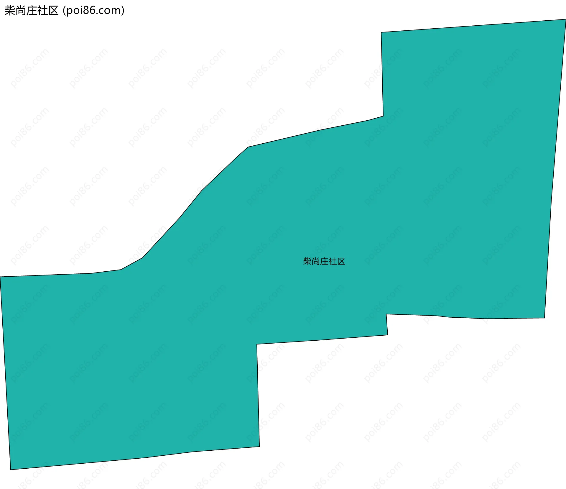 柴尚庄社区边界地图