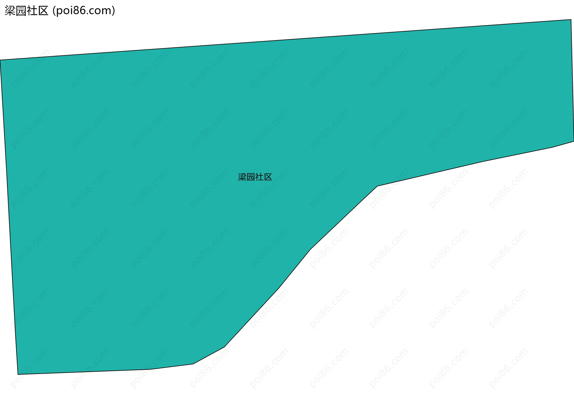 梁园社区边界地图