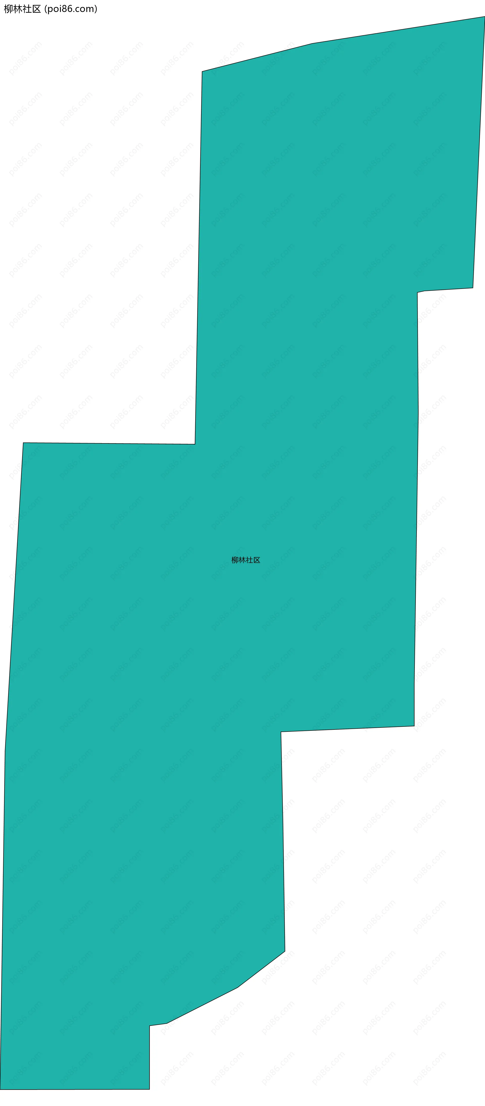 柳林社区边界地图