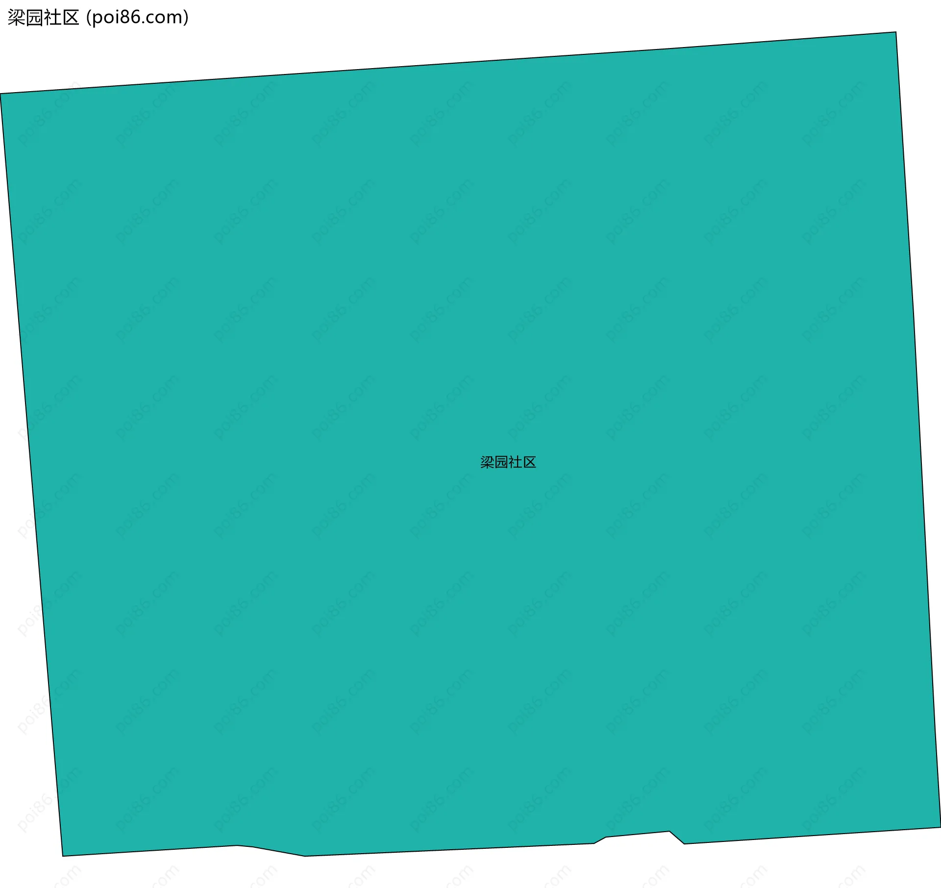 梁园社区边界地图