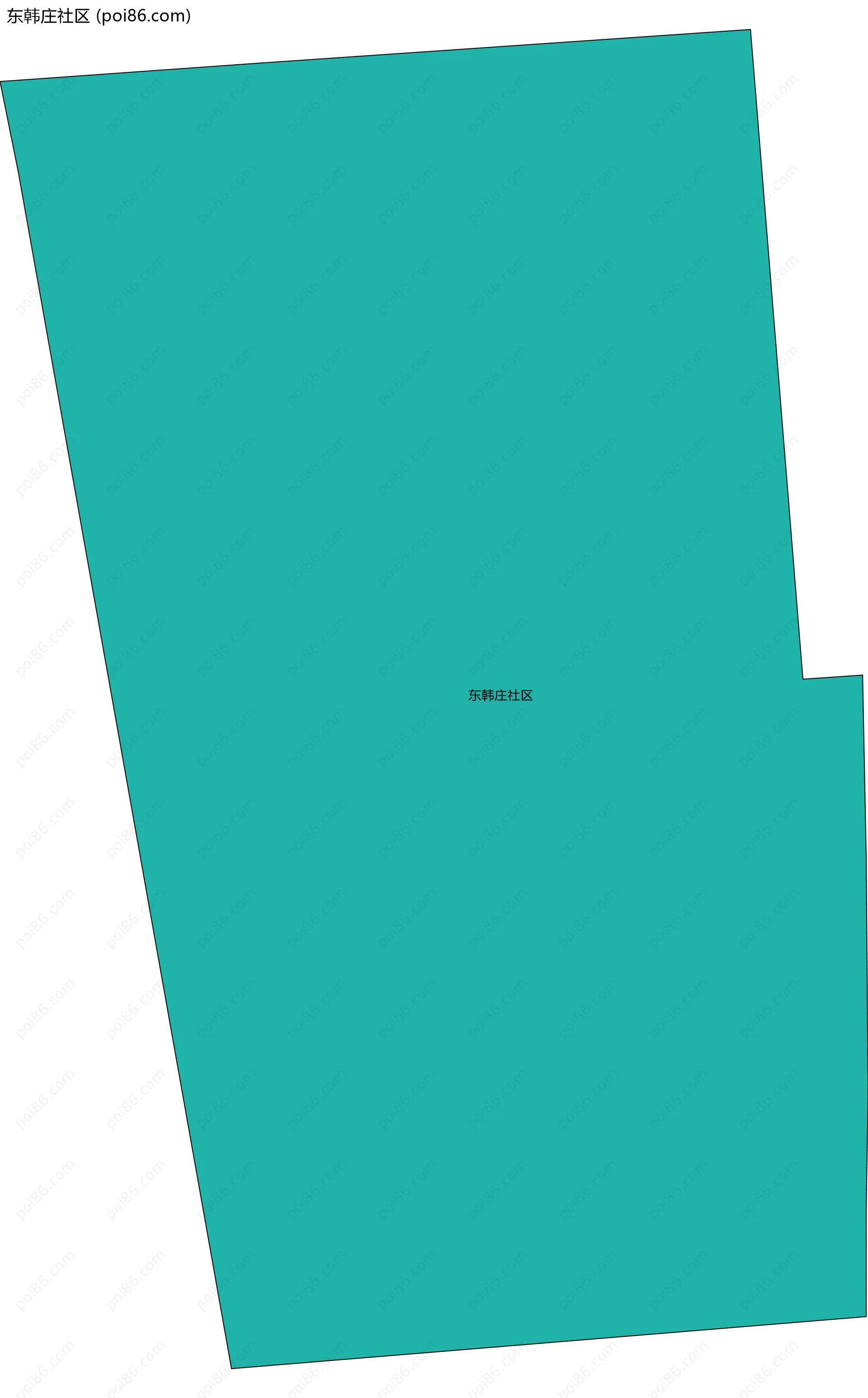 东韩庄社区边界地图