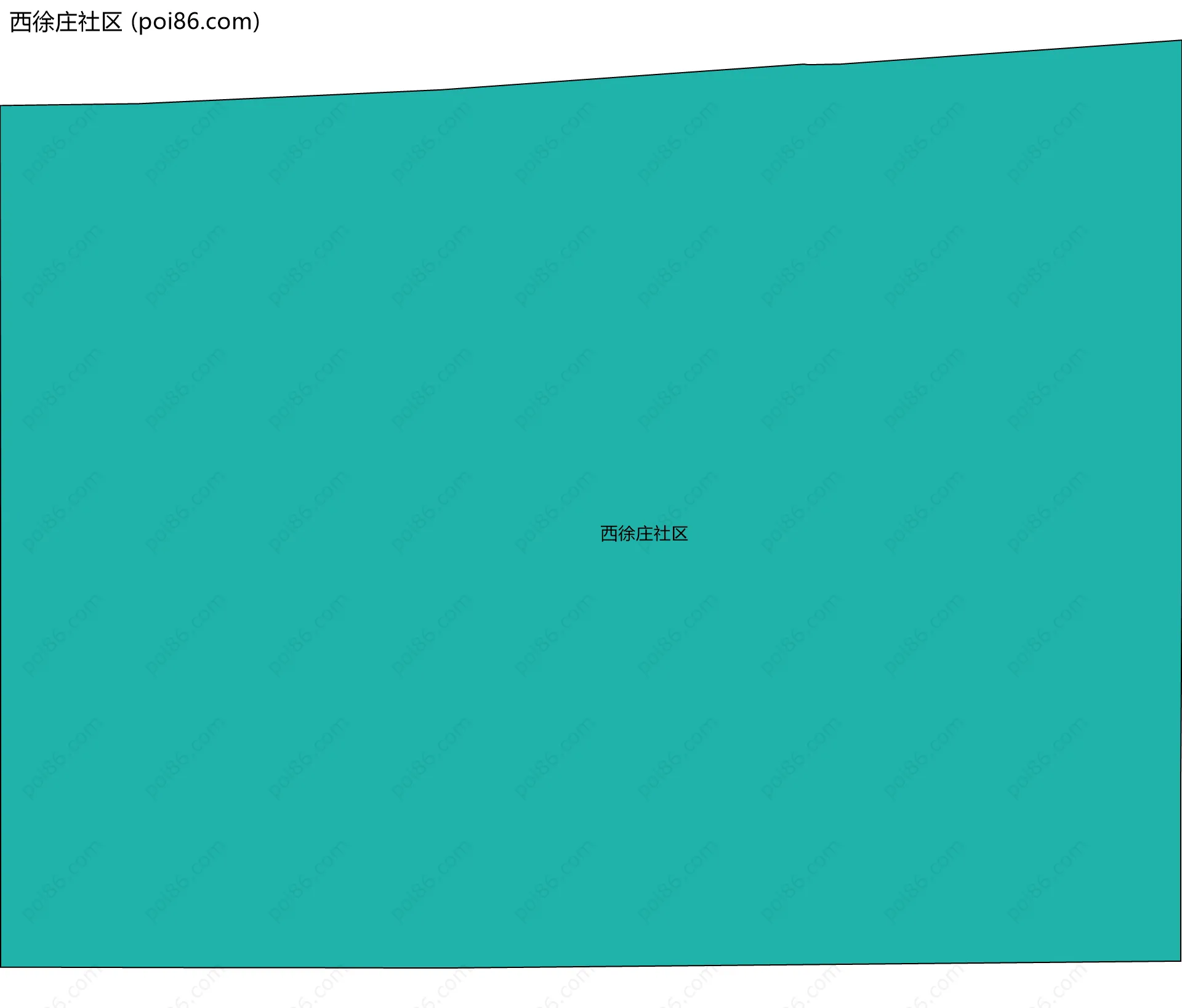 西徐庄社区边界地图