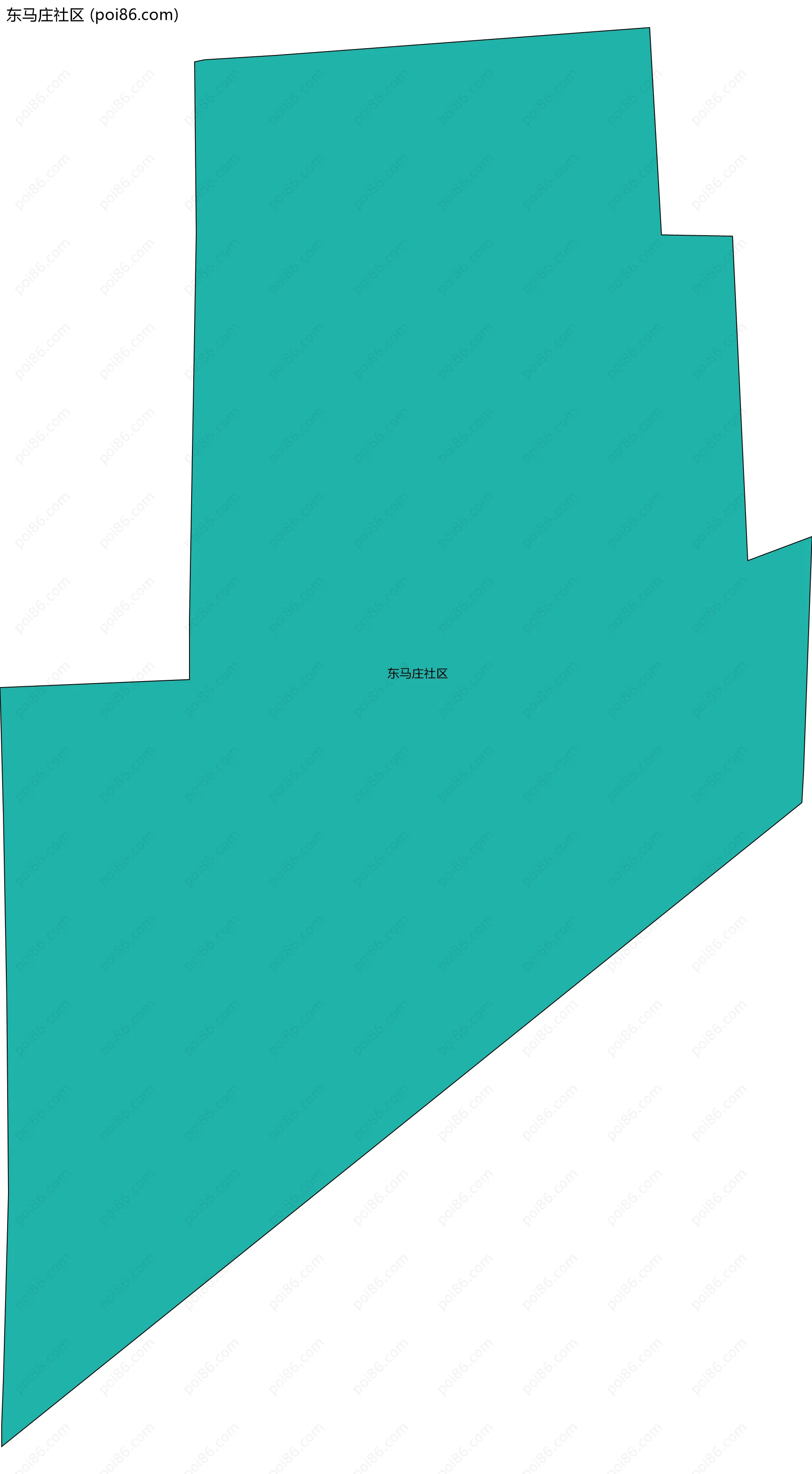 东马庄社区边界地图