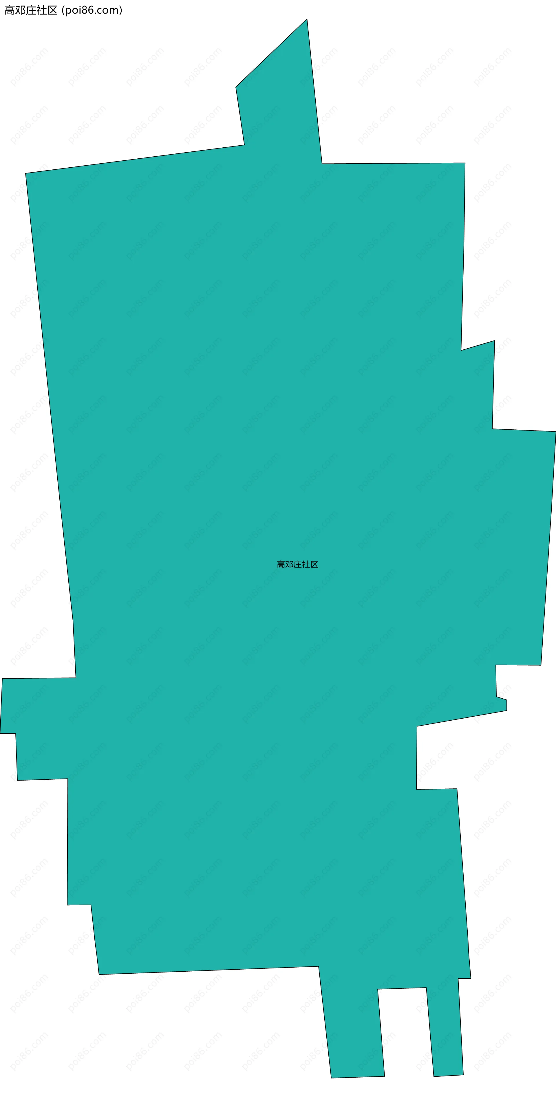 高邓庄社区边界地图