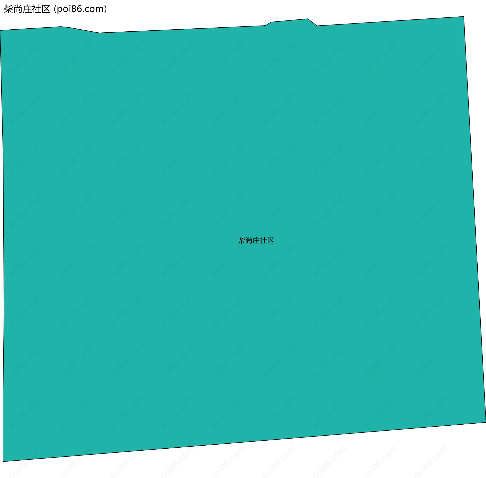 柴尚庄社区边界地图