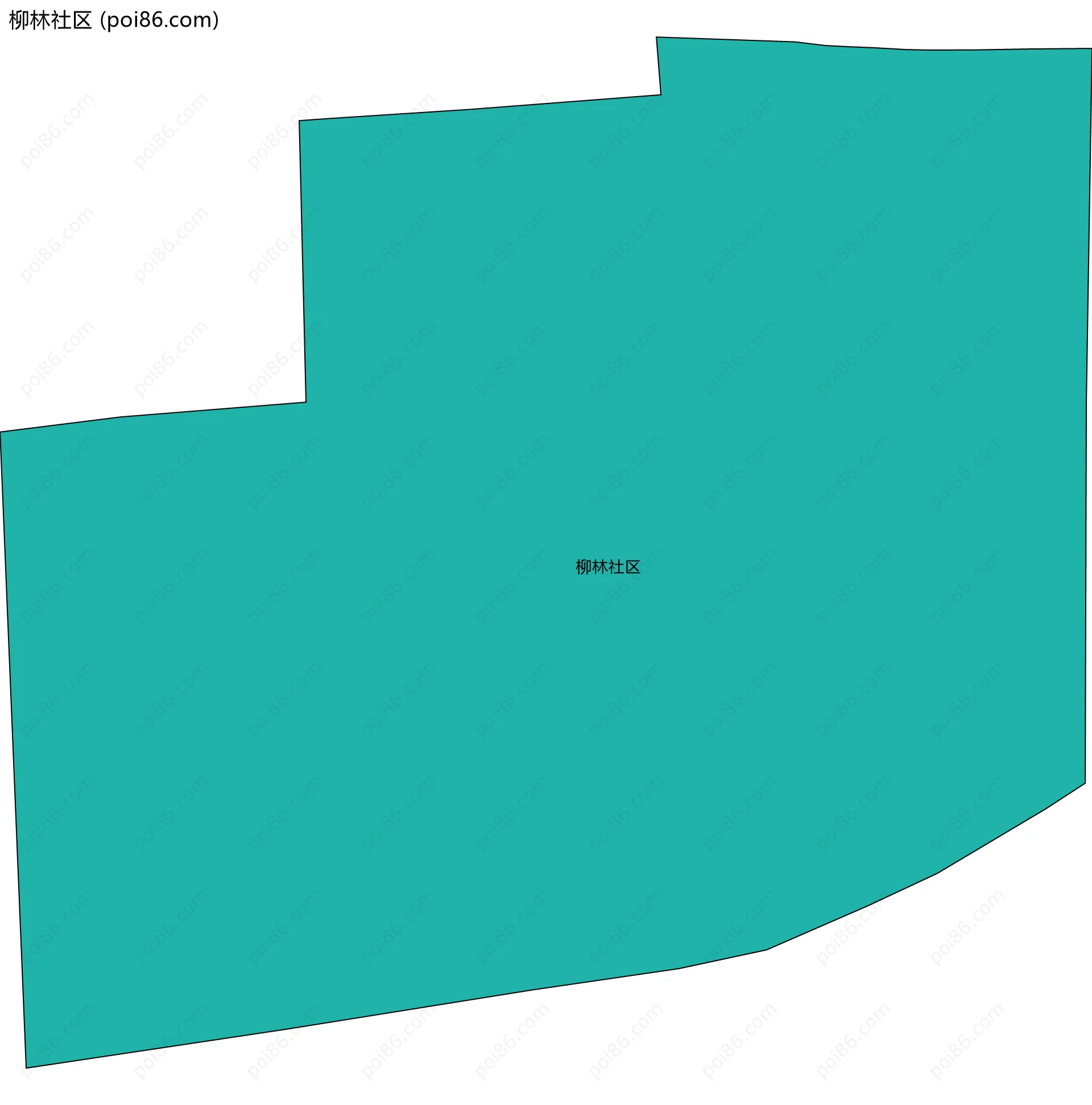 柳林社区边界地图