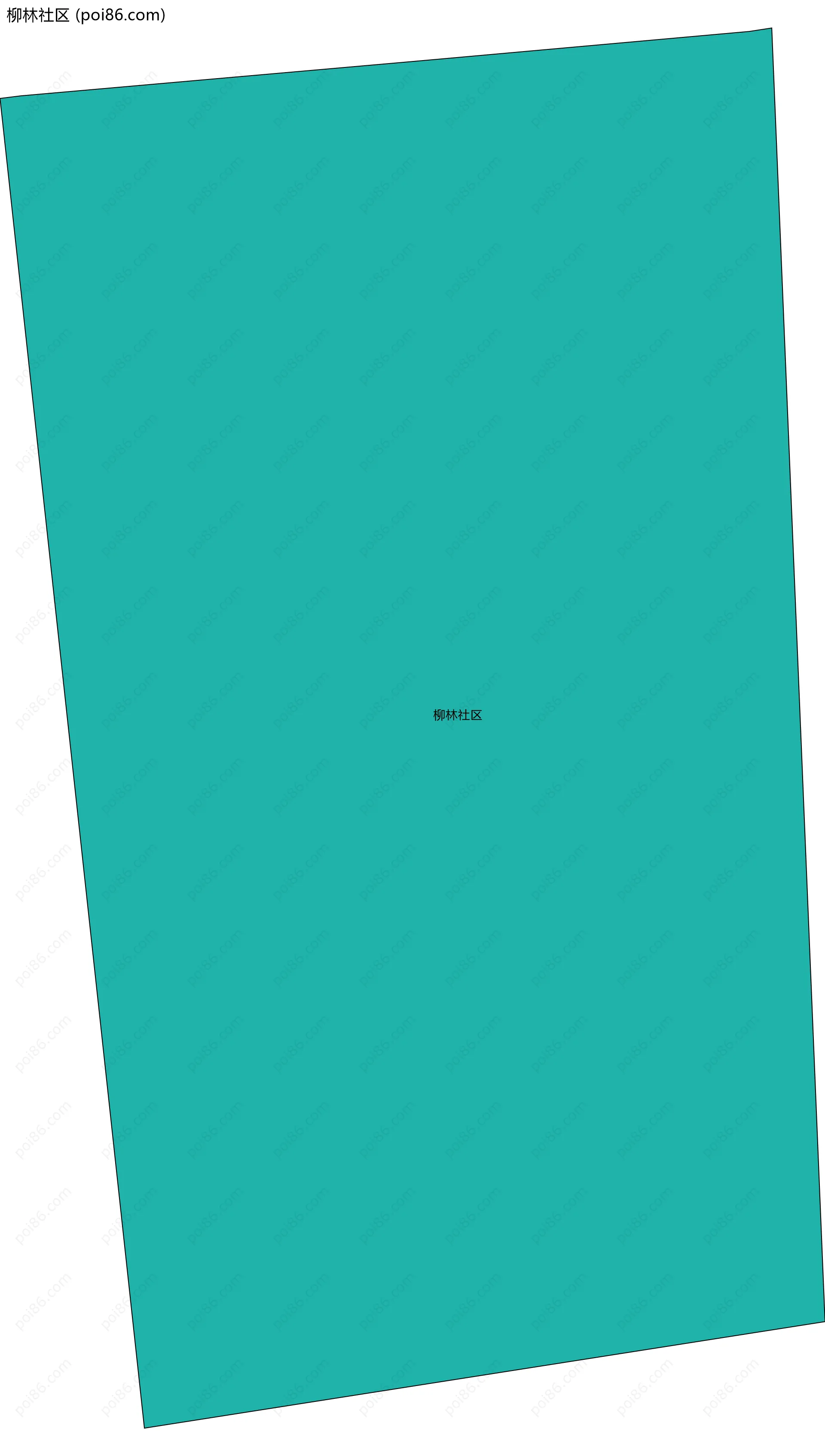 柳林社区边界地图