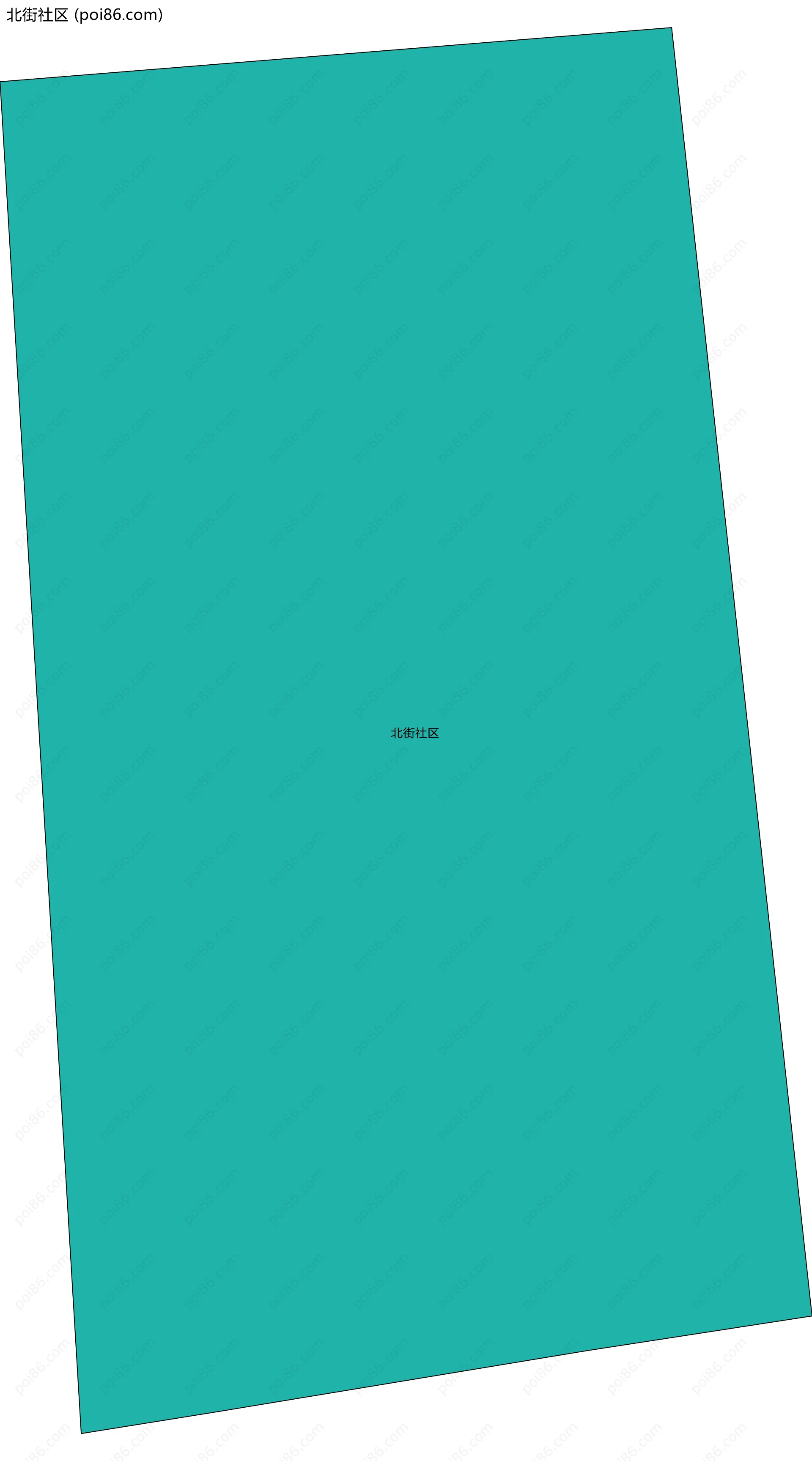 北街社区边界地图