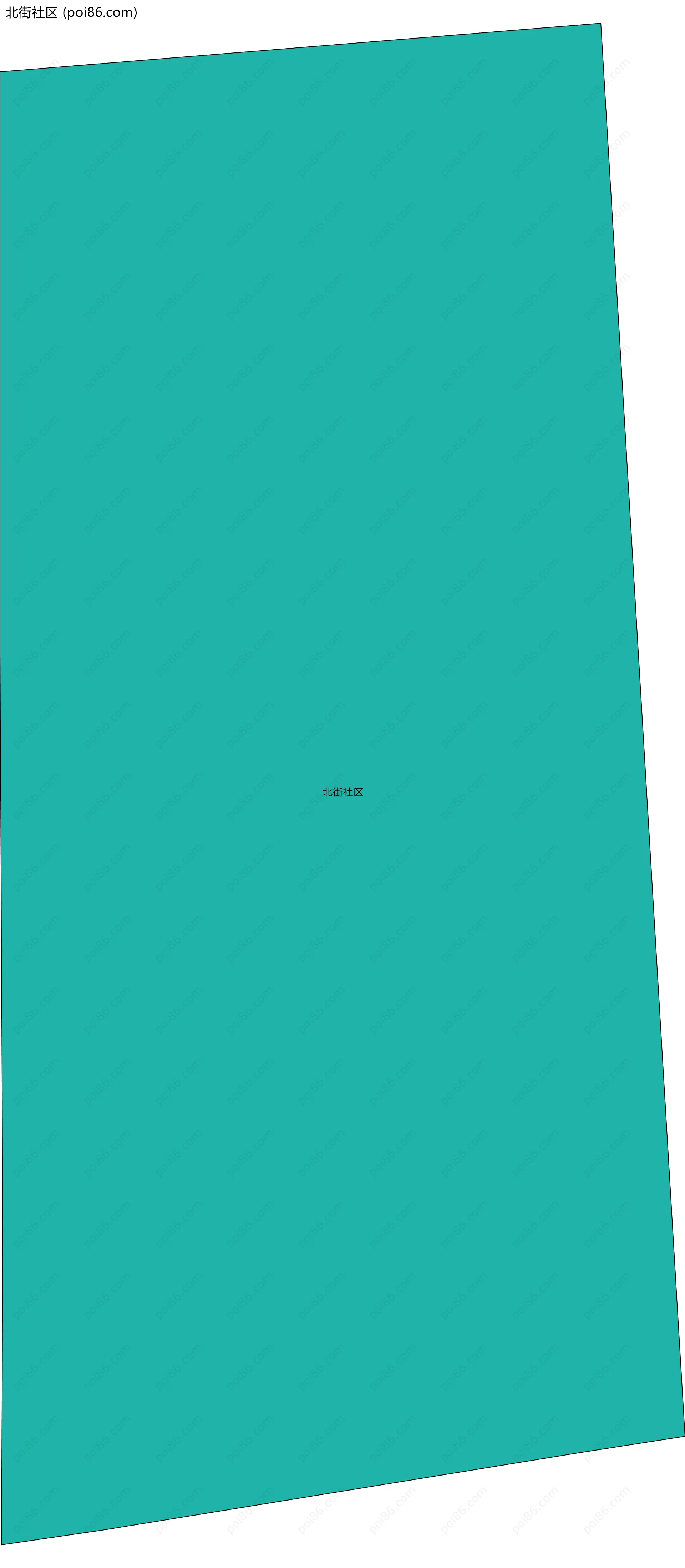 北街社区边界地图