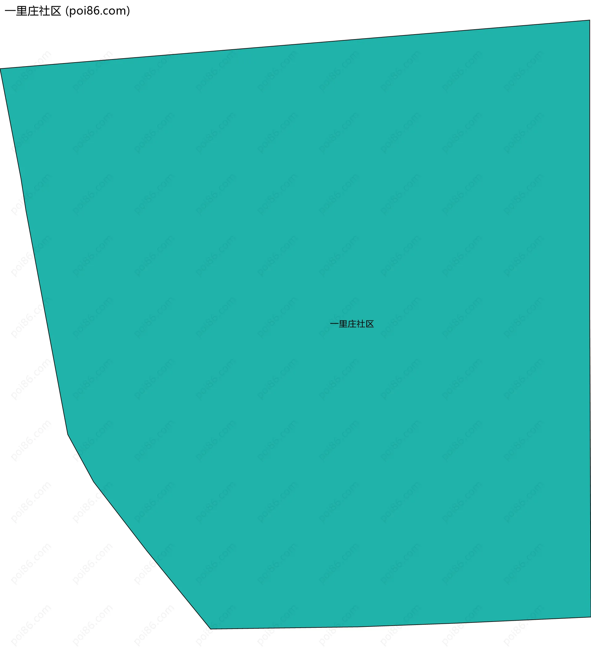 一里庄社区边界地图