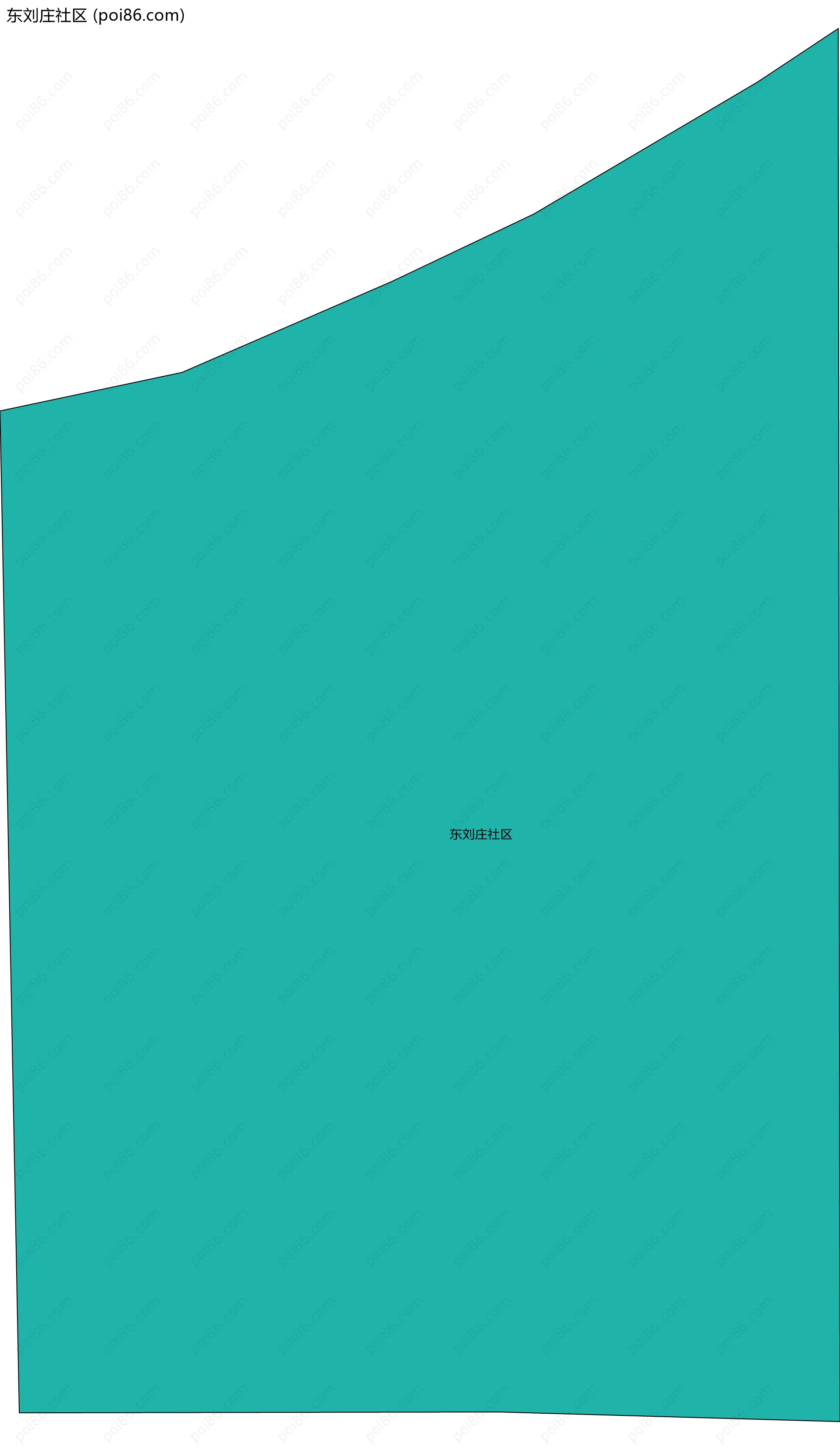 东刘庄社区边界地图