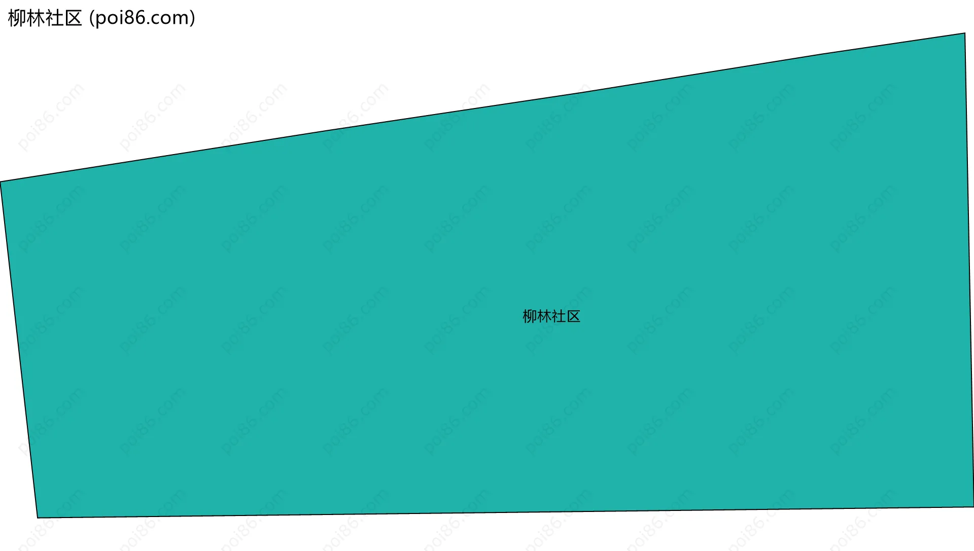 柳林社区边界地图