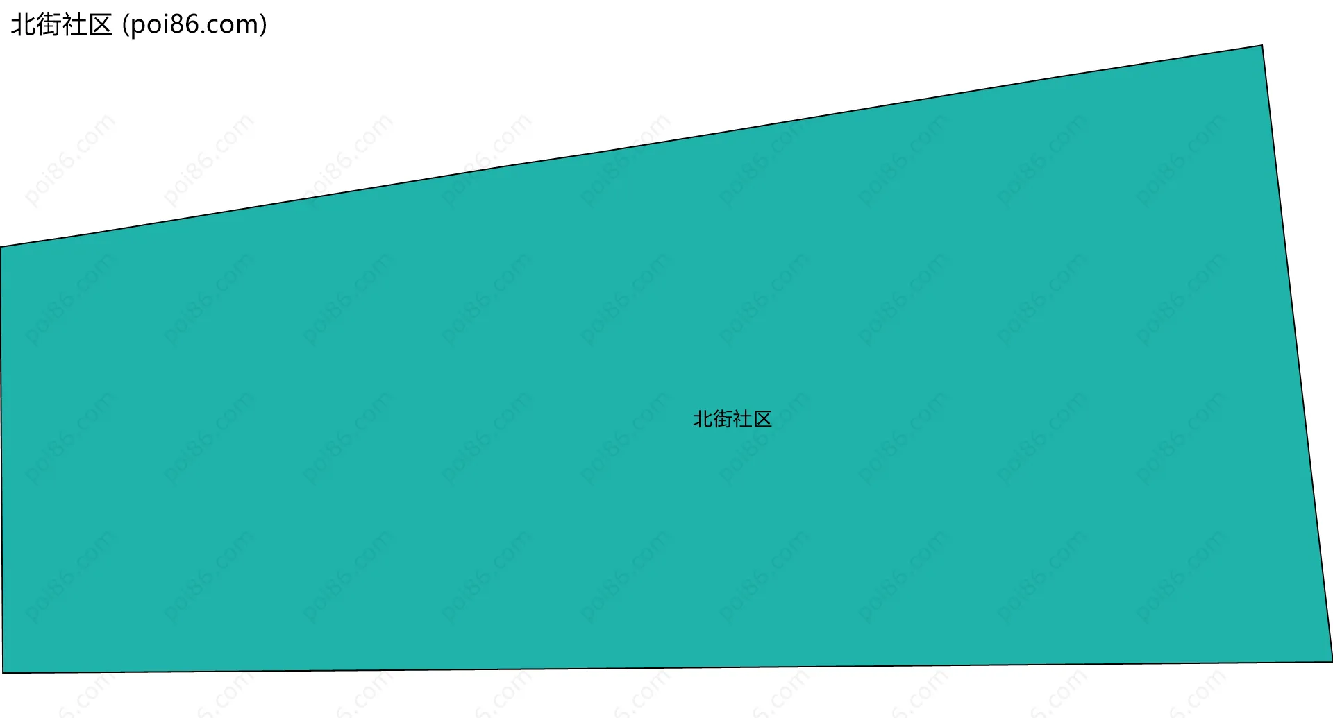 北街社区边界地图