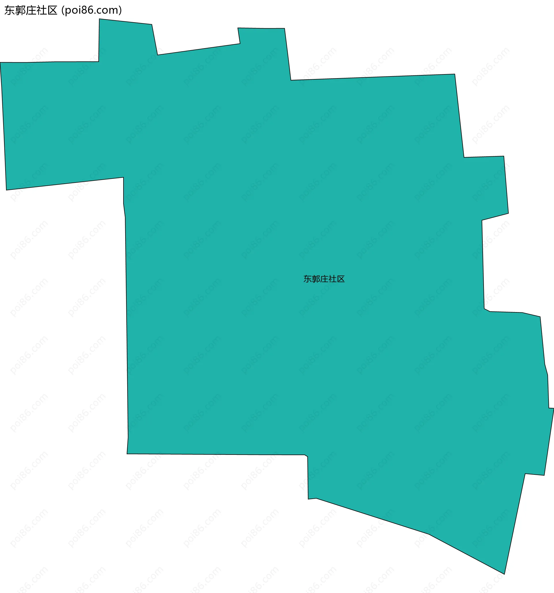 东郭庄社区边界地图